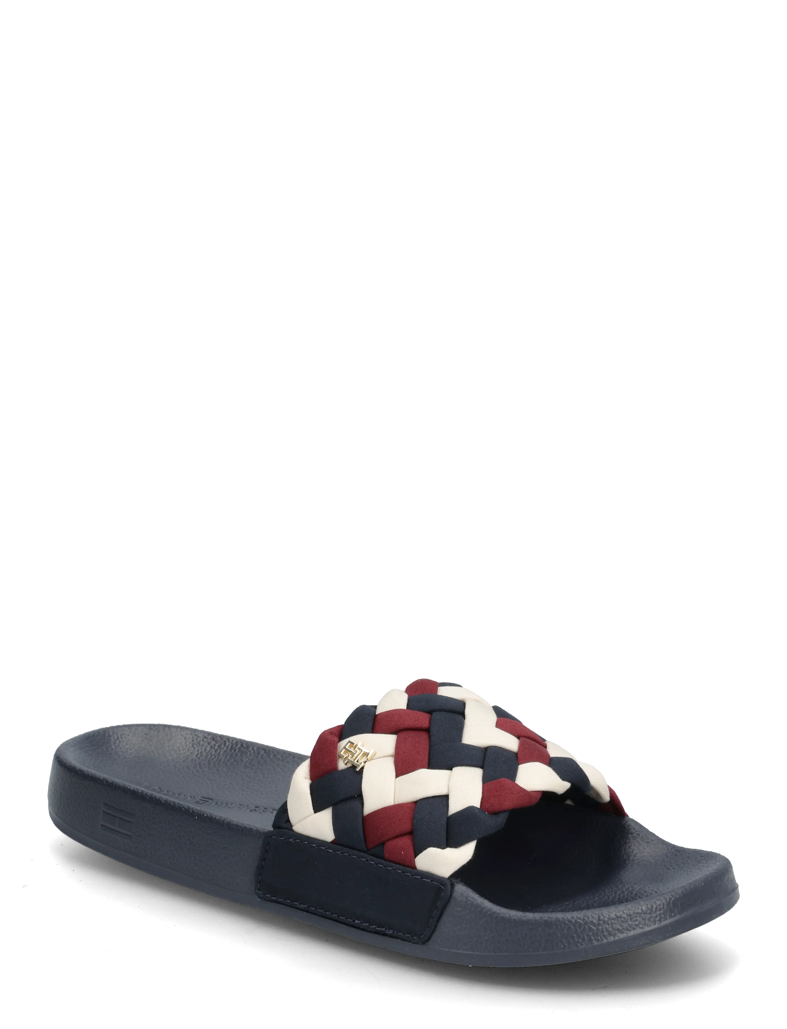Tommy Hilfiger Th Braided Pool Slide, Kvinder, Flettet Pool Slide, Navy, Str: 38