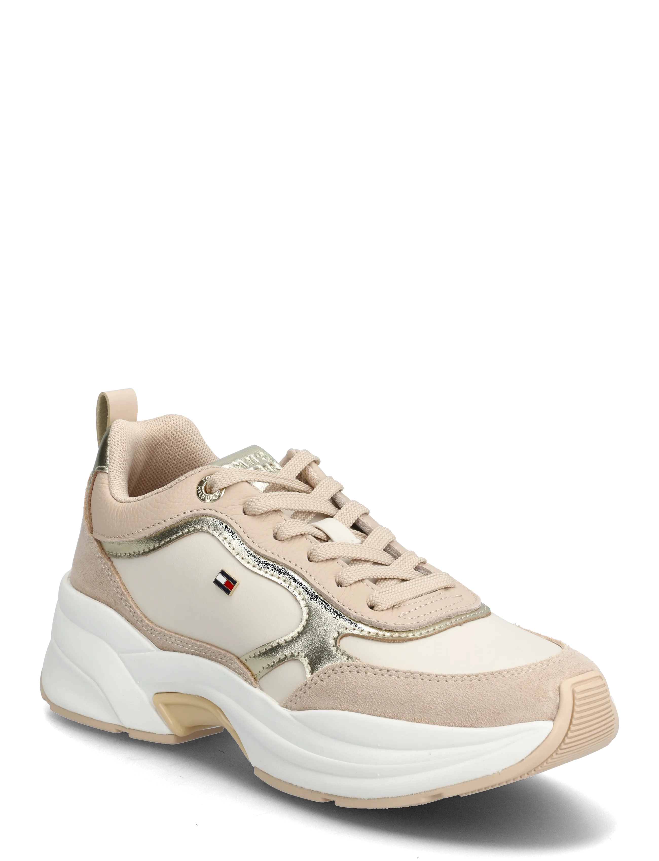 Tommy Hilfiger TH CHUNKY RUNNER  METALLIC - Transitional Layering - GOLD SOFT CREAM MISTY BLUSH / beige