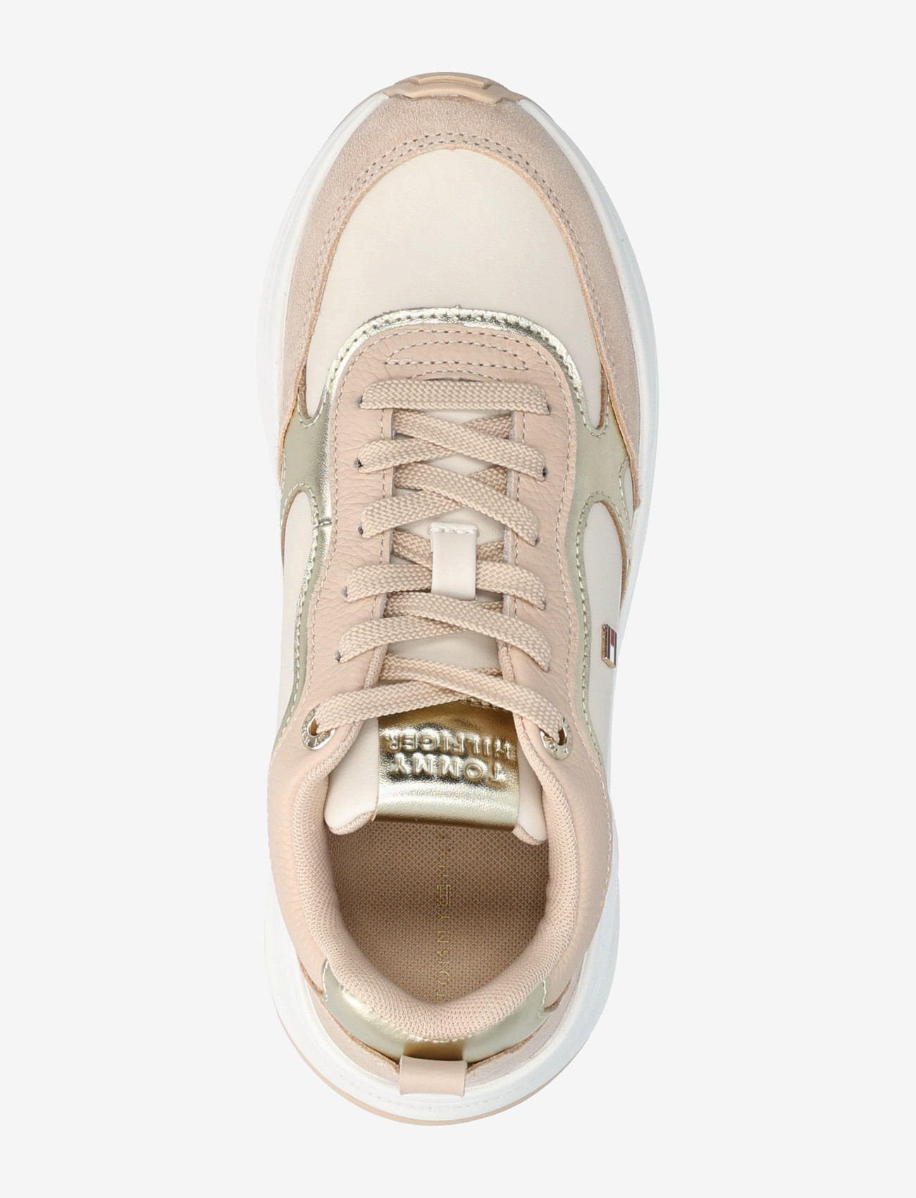 Tommy Hilfiger - TH CHUNKY RUNNER  METALLIC - låga sneakers - gold soft cream misty blush - 3
