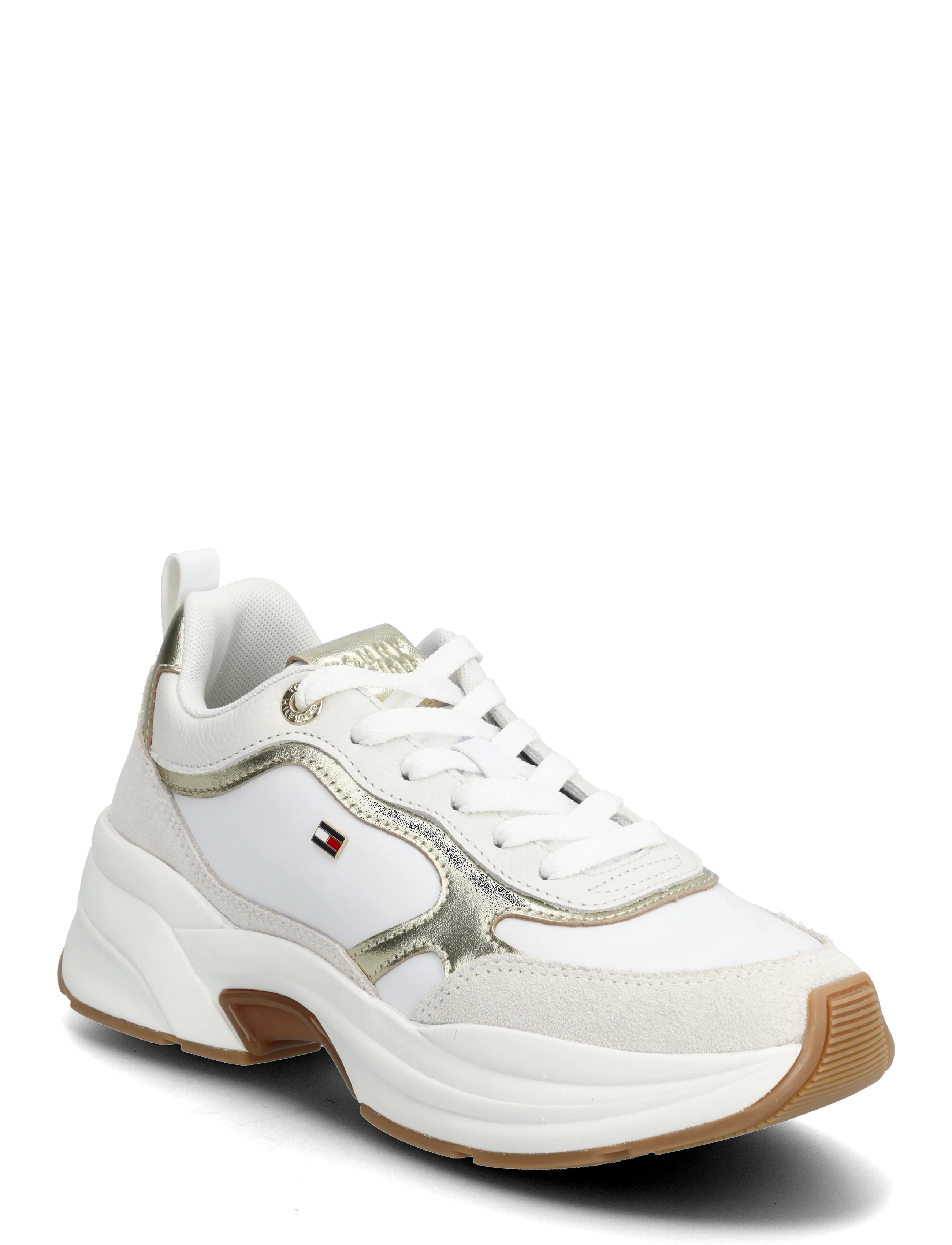 Tommy Hilfiger TH CHUNKY RUNNER  METALLIC - Tommy Hilfiger - GOLD WHITE ECRU / white