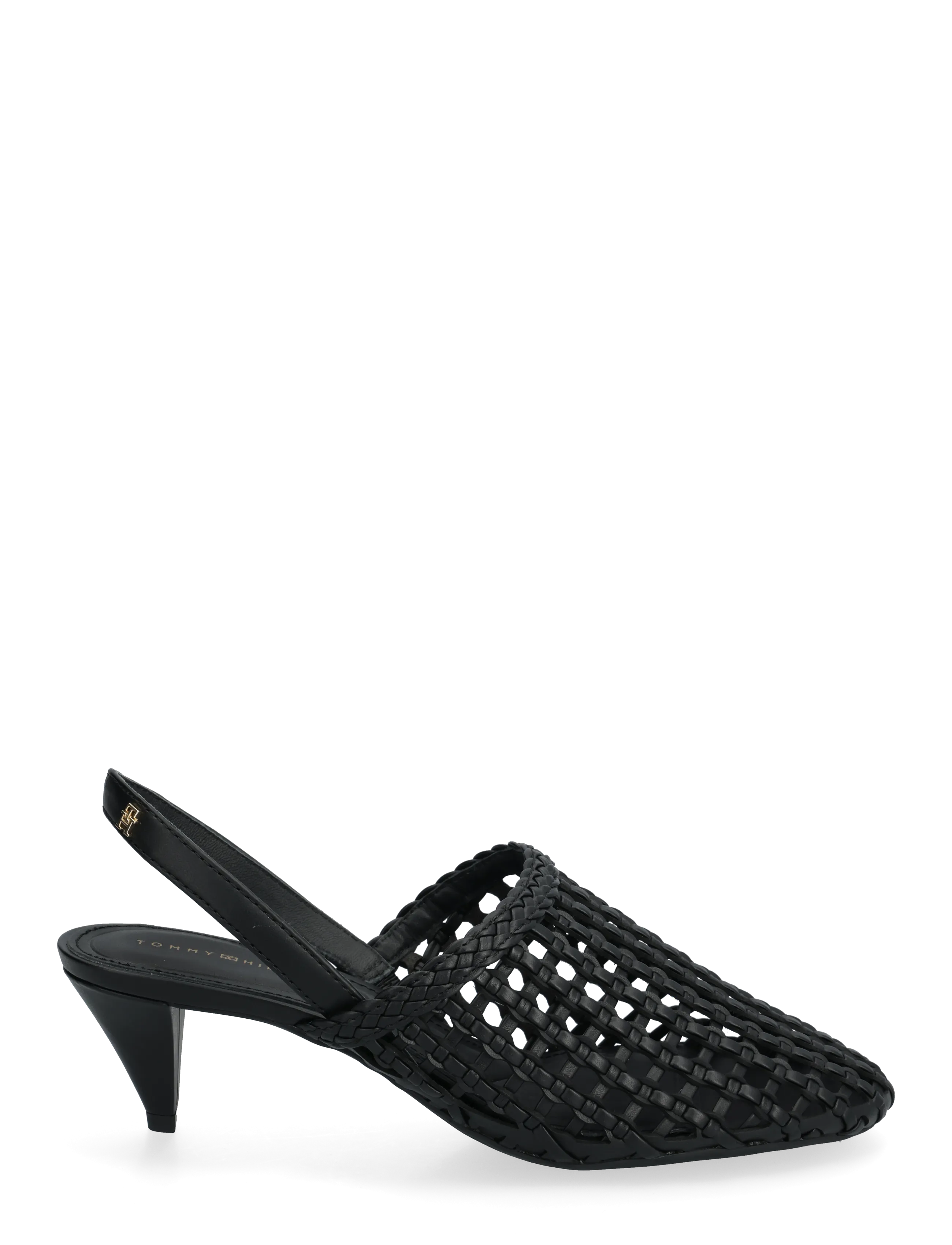 Tommy Hilfiger - TH WOVEN CLOSED TOE SANDAL - escarpins slingbacks - black - 1