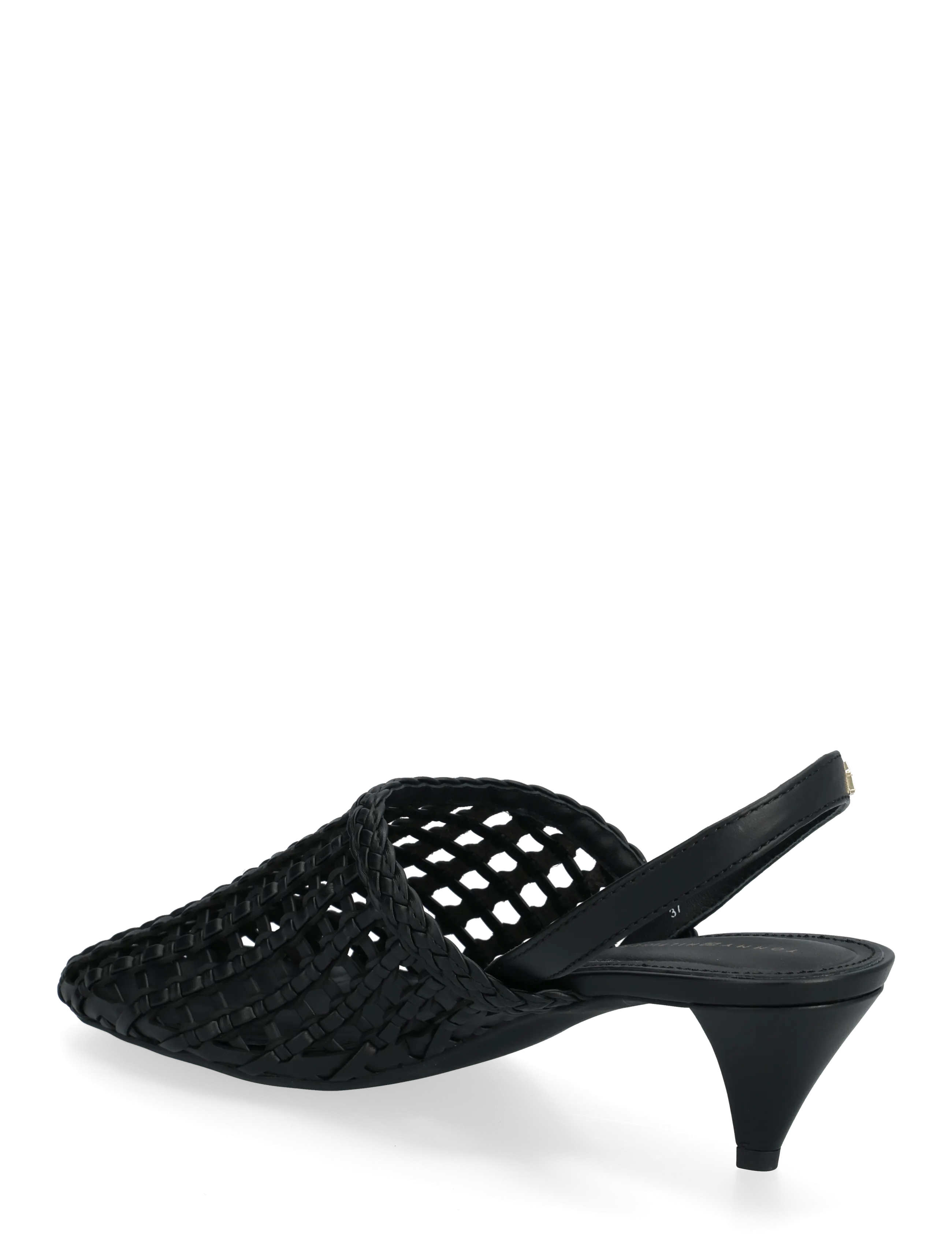 Tommy Hilfiger - TH WOVEN CLOSED TOE SANDAL - escarpins slingbacks - black - 2