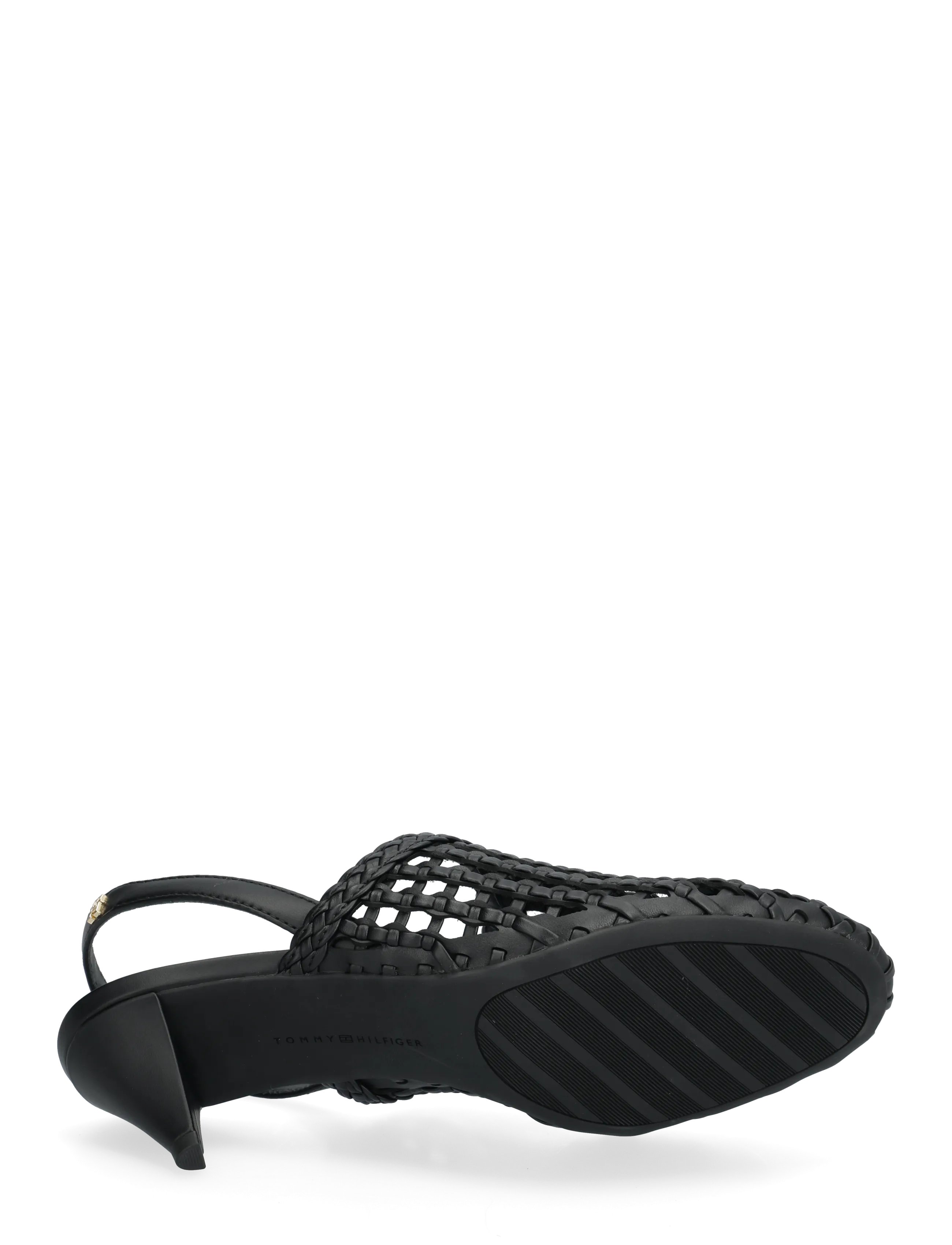 Tommy Hilfiger - TH WOVEN CLOSED TOE SANDAL - escarpins slingbacks - black - 4