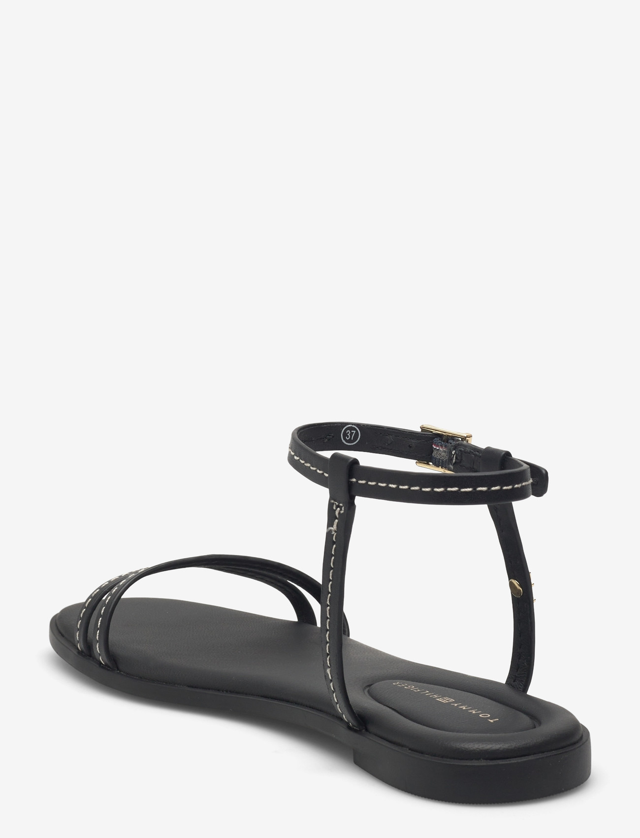 Tommy Hilfiger - FLAT SANDAL STITCHING - flade sandaler - black - 2
