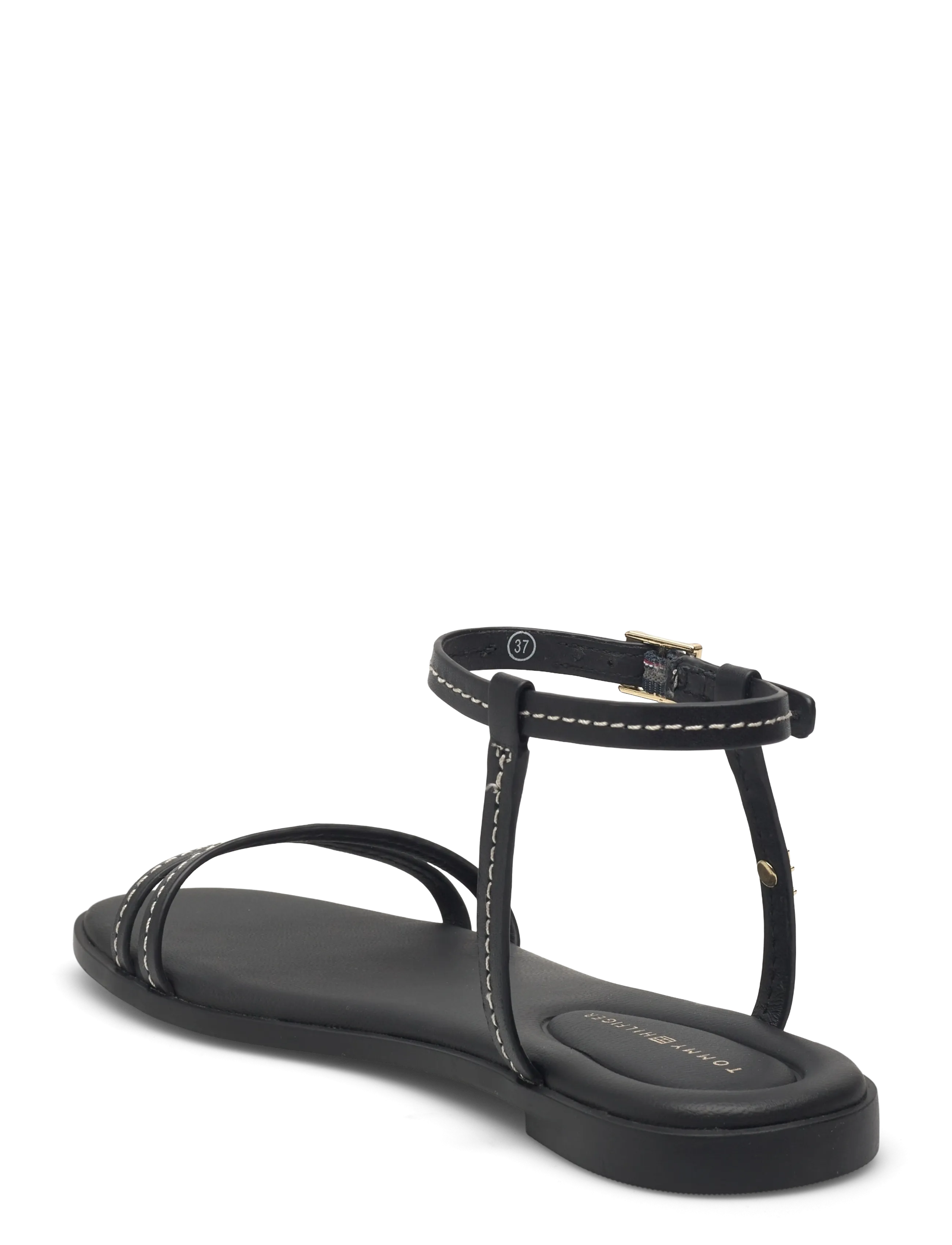 Tommy Hilfiger - FLAT SANDAL STITCHING - kontsata sandaalid - black - 2