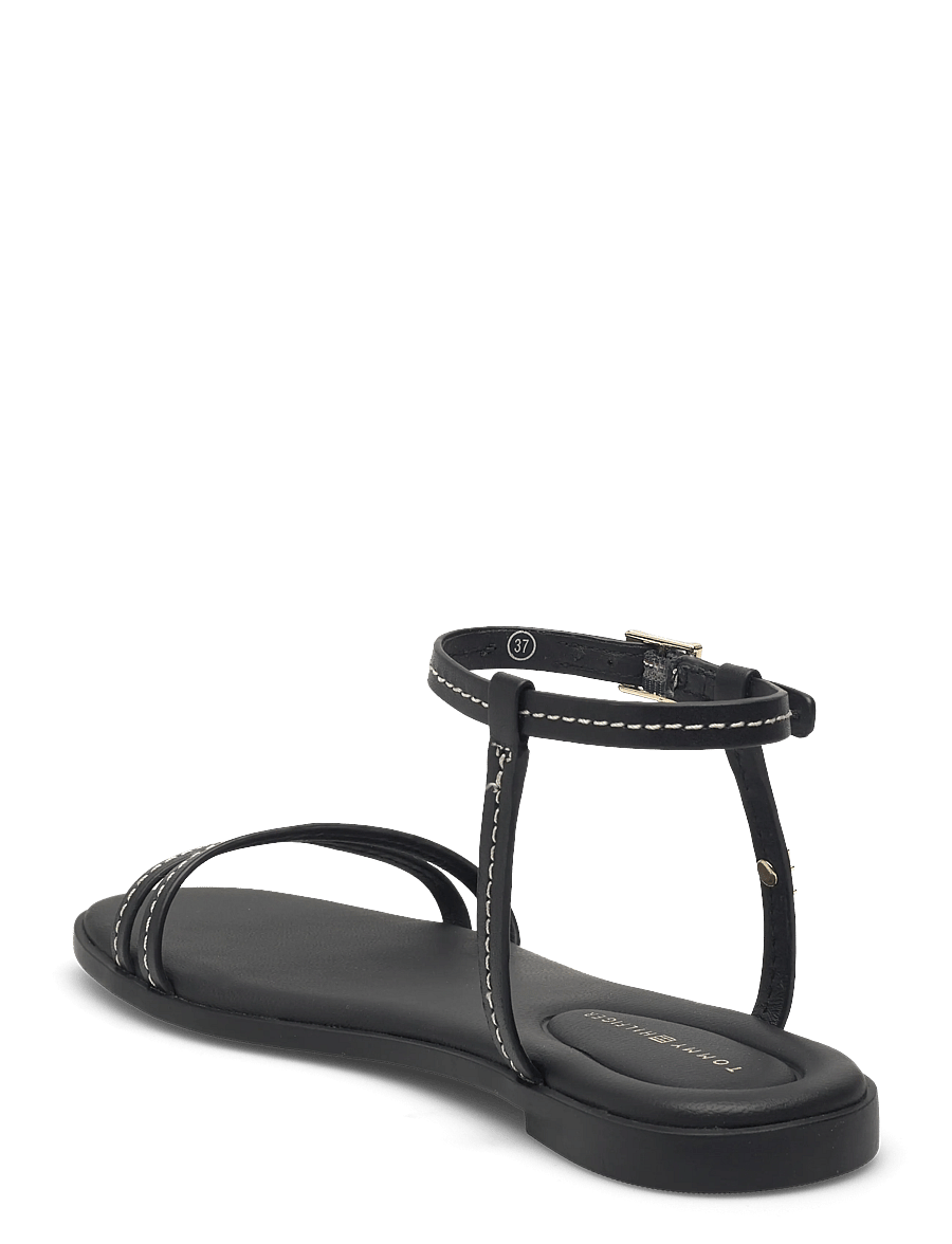Tommy Hilfiger - FLAT SANDAL STITCHING - platta sandaler - black - 2