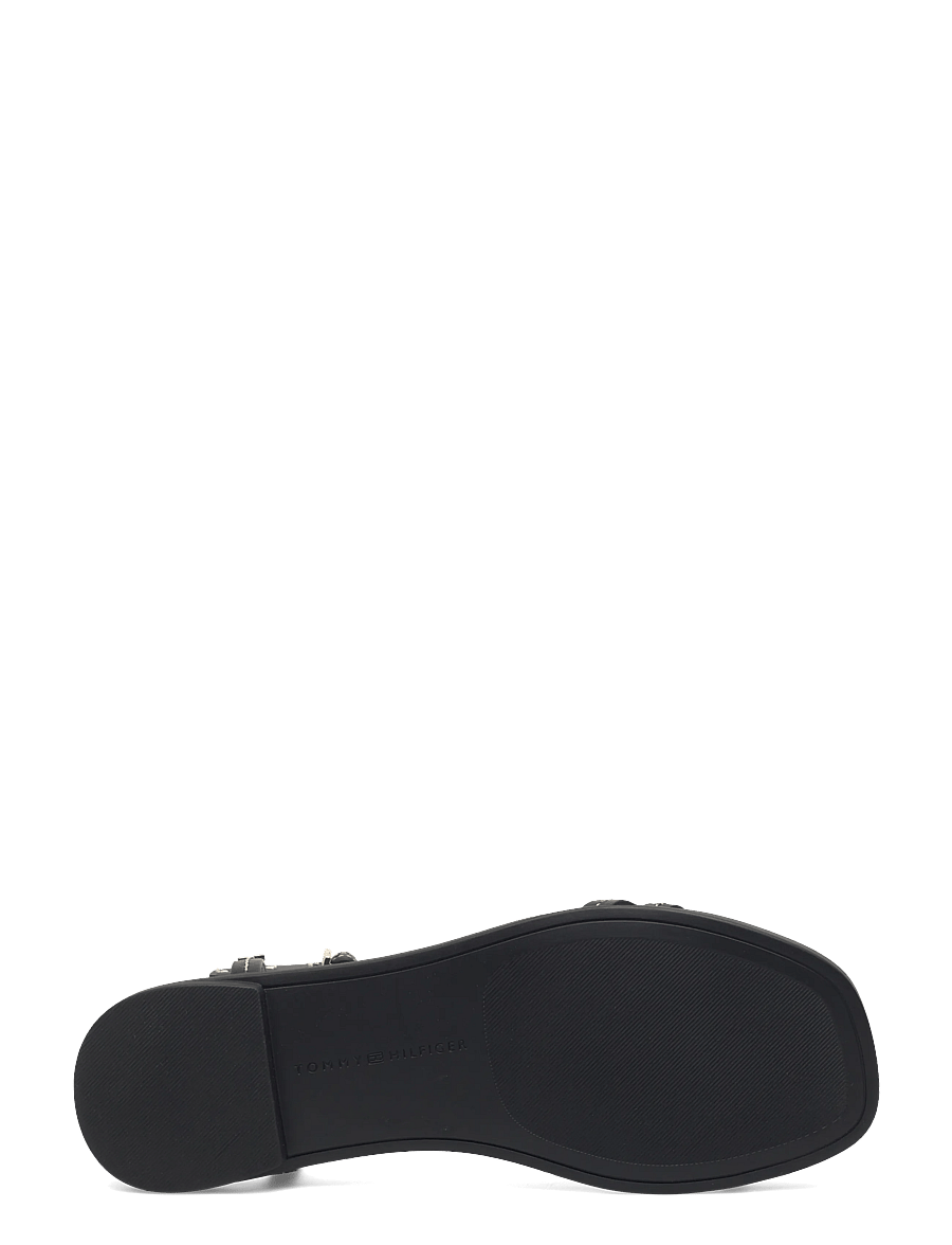 Tommy Hilfiger - FLAT SANDAL STITCHING - platta sandaler - black - 4