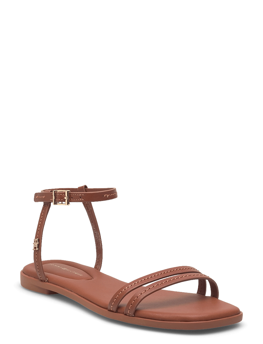 Tommy Hilfiger - FLAT SANDAL STITCHING - madalad sandaalid - warm bronze - 0