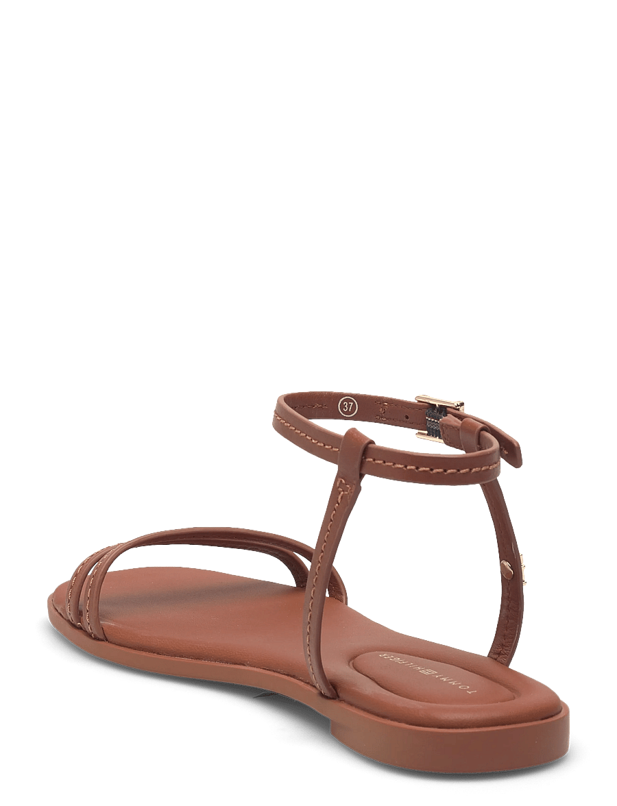 Tommy Hilfiger - FLAT SANDAL STITCHING - madalad sandaalid - warm bronze - 2