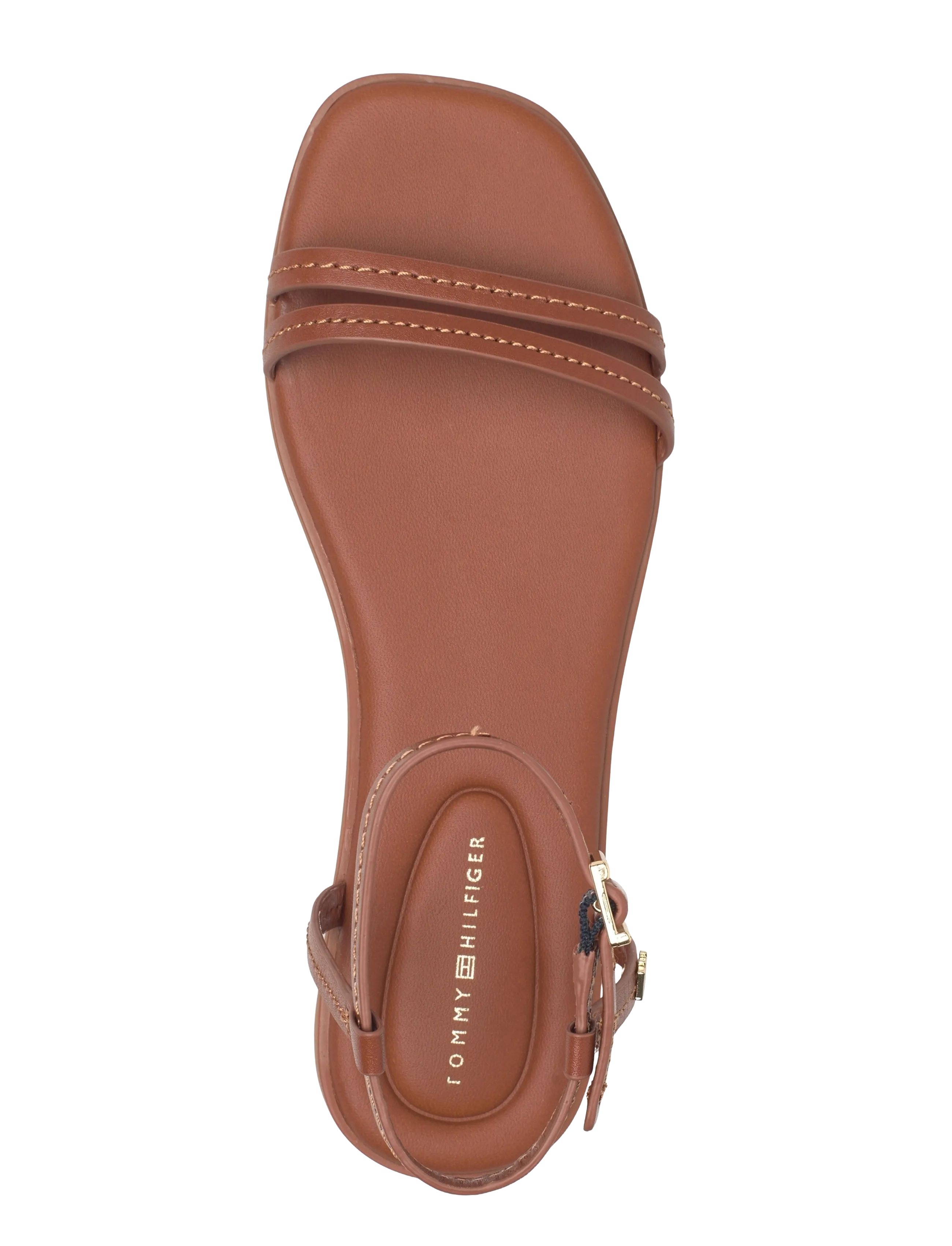 Tommy Hilfiger - FLAT SANDAL STITCHING - platta sandaler - warm bronze - 3