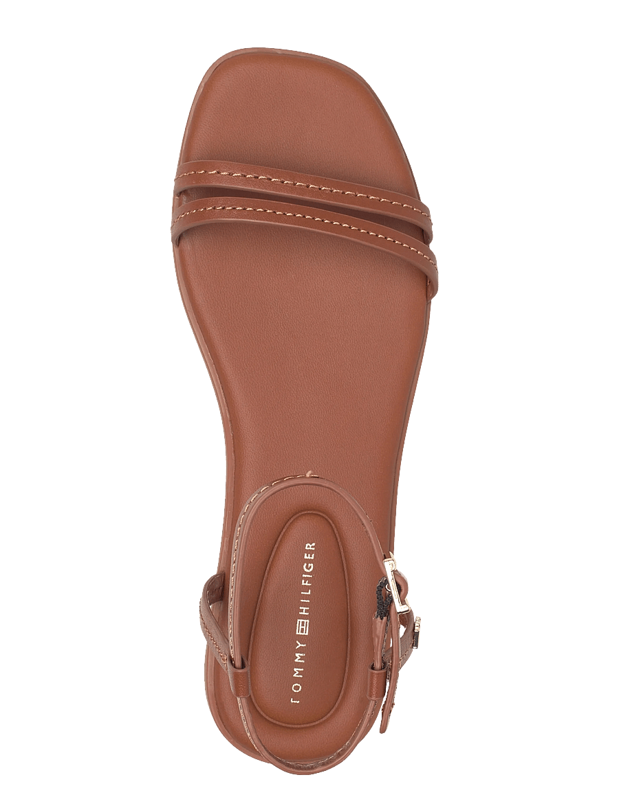 Tommy Hilfiger - FLAT SANDAL STITCHING - madalad sandaalid - warm bronze - 3