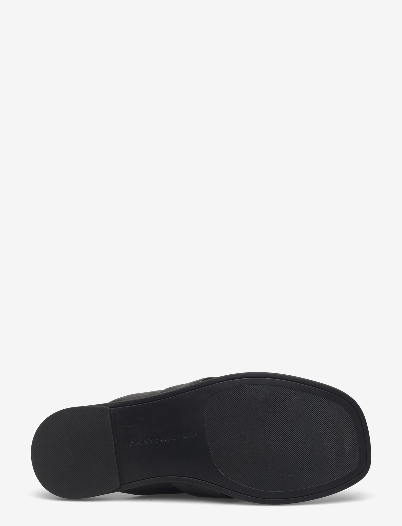 Tommy Hilfiger - ELEVATED TOE POST LTH SANDAL - flade sandaler - black - 4