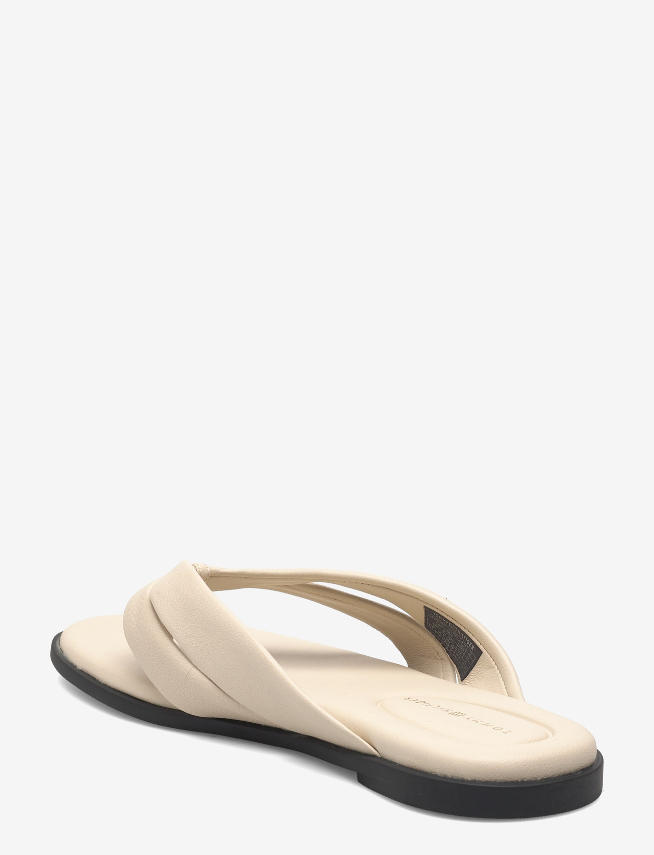 Tommy Hilfiger - ELEVATED TOE POST LTH SANDAL - flade sandaler - classic beige - 2
