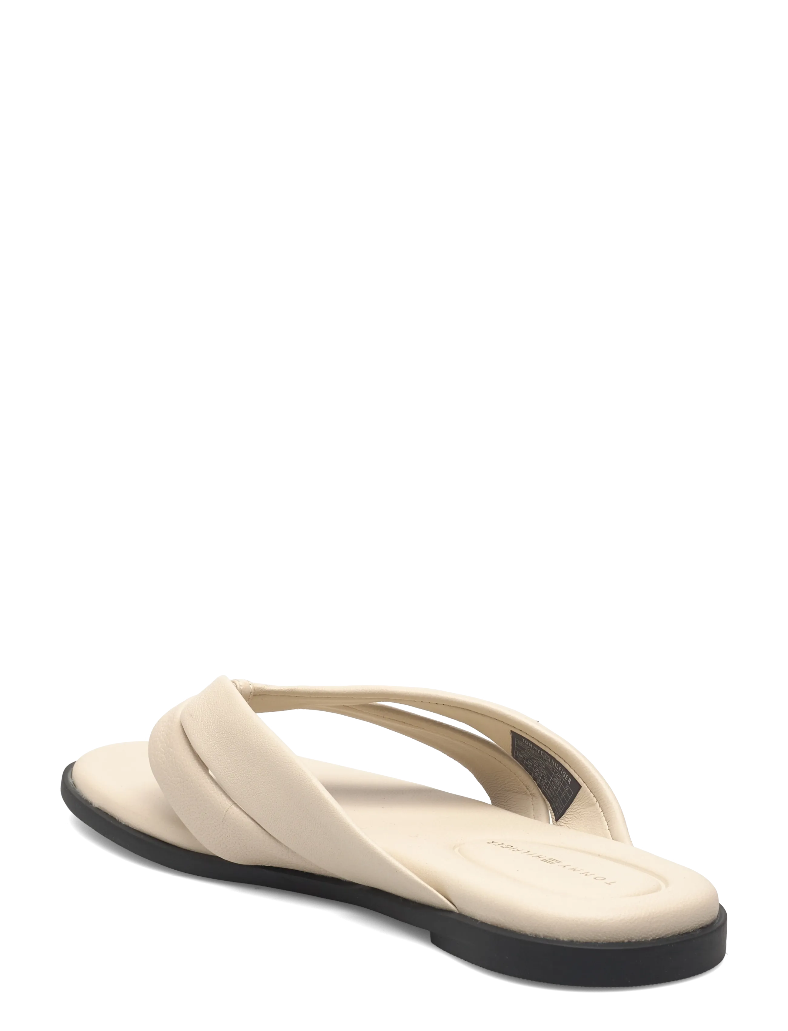 Tommy Hilfiger - ELEVATED TOE POST LTH SANDAL - flache sandalen - classic beige - 2
