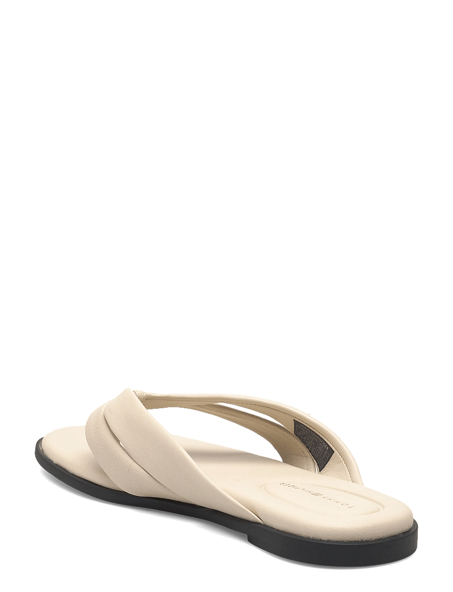 Tommy Hilfiger - ELEVATED TOE POST LTH SANDAL - flache sandalen - classic beige - 2
