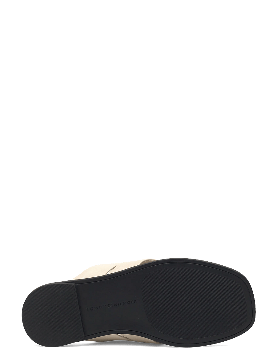 Tommy Hilfiger - ELEVATED TOE POST LTH SANDAL - flache sandalen - classic beige - 4