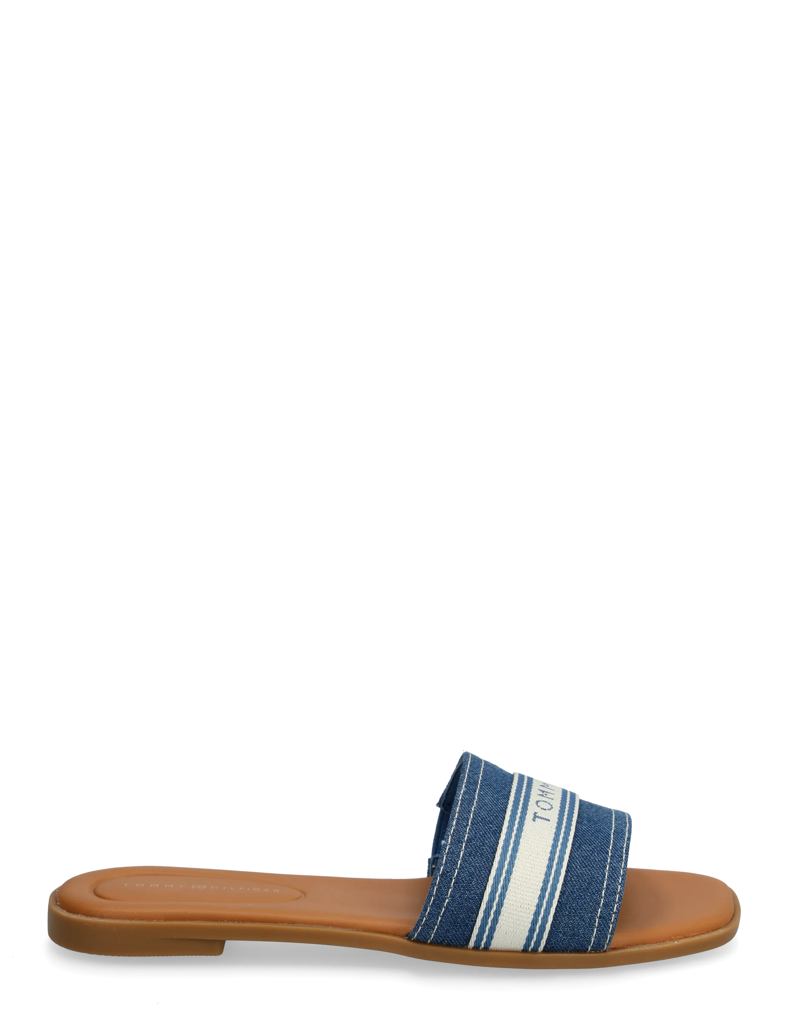 Tommy Hilfiger - FLAT MULE WEBBING - denim - 1