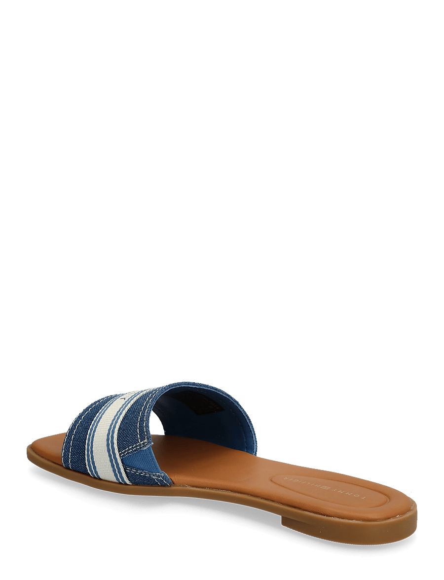 Tommy Hilfiger - FLAT MULE WEBBING - madalad sandaalid - denim - 2