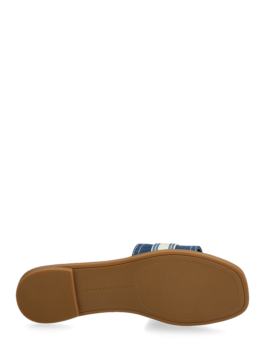 Tommy Hilfiger - FLAT MULE WEBBING - madalad sandaalid - denim - 4