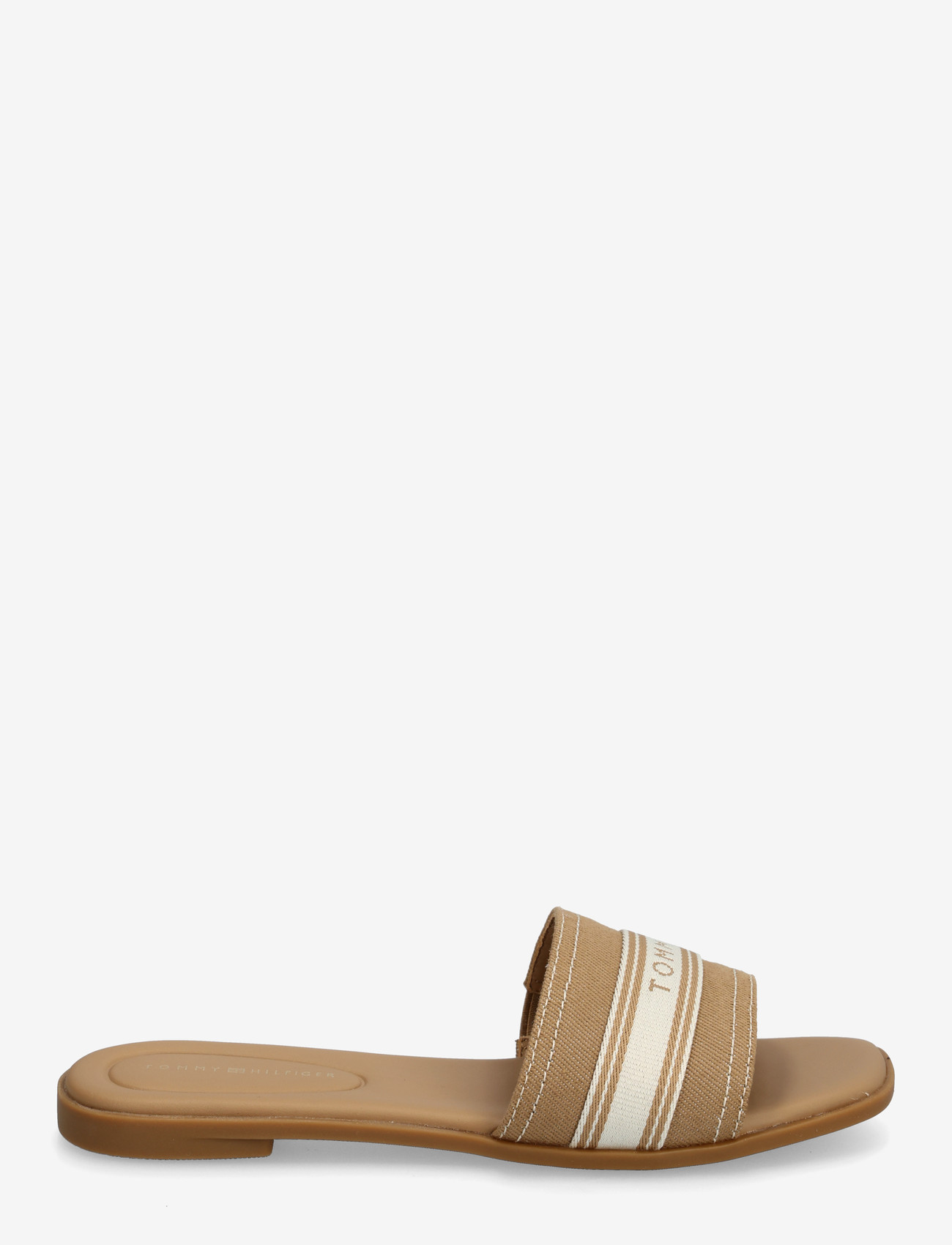 Tommy Hilfiger - FLAT MULE WEBBING - flade sandaler - safari canvas - 1