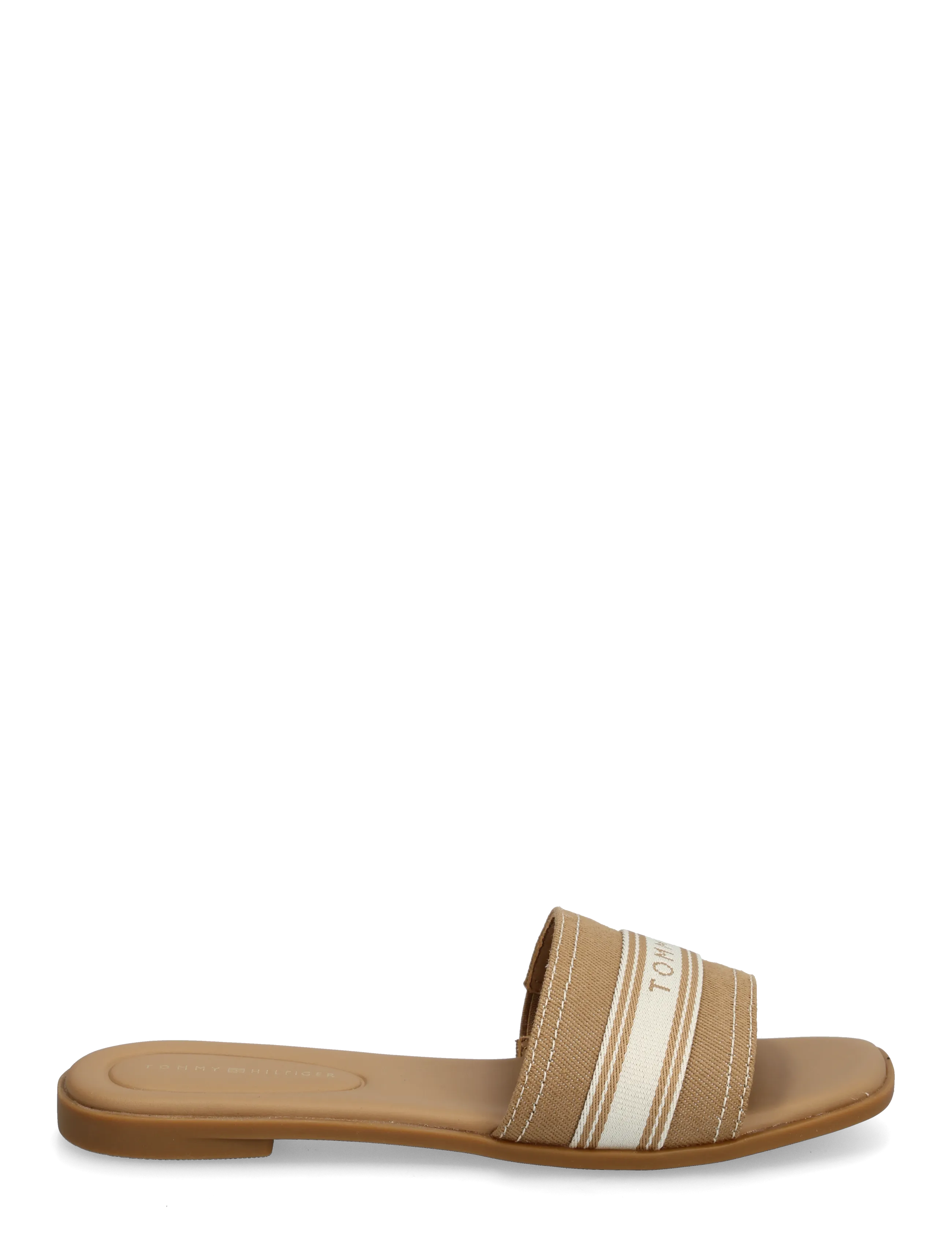 Tommy Hilfiger - FLAT MULE WEBBING - kontsata sandaalid - safari canvas - 1
