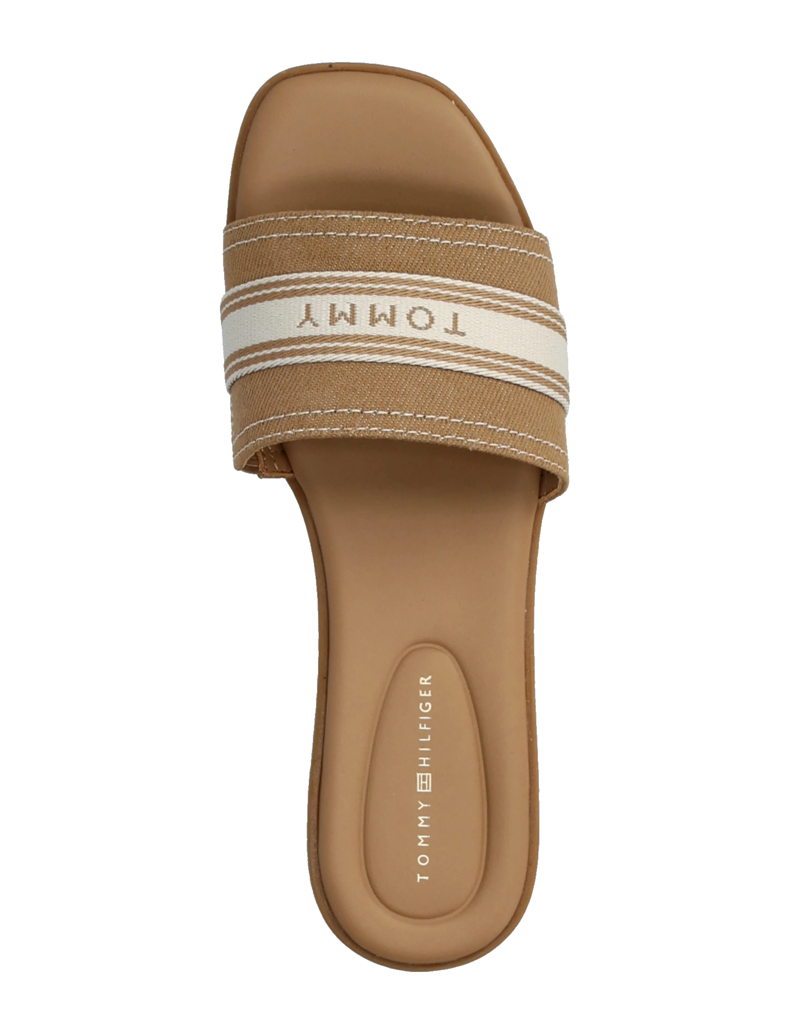Tommy Hilfiger - FLAT MULE WEBBING - kontsata sandaalid - safari canvas - 3