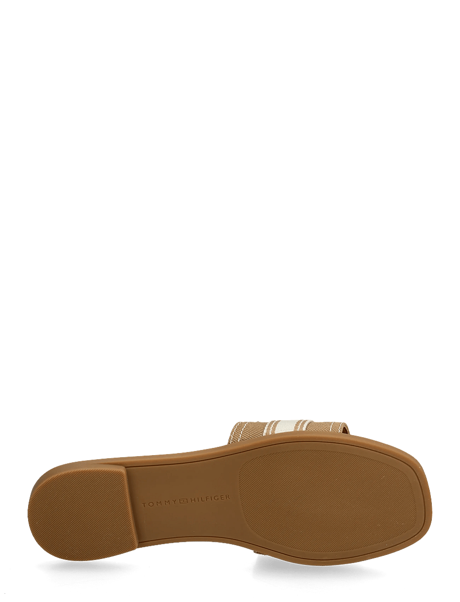 Tommy Hilfiger - FLAT MULE WEBBING - madalad sandaalid - safari canvas - 4