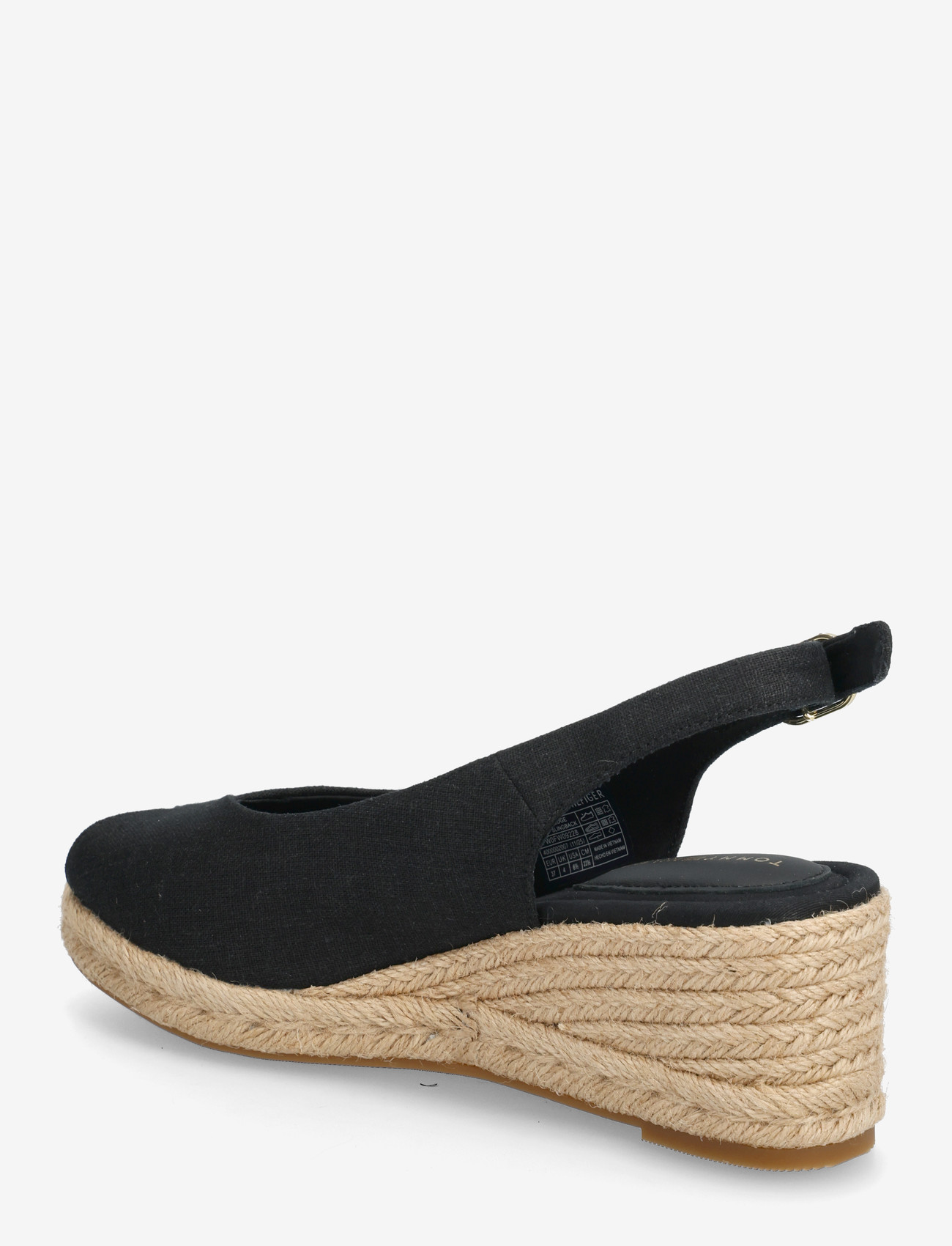 Tommy Hilfiger - MID WEDGE ESPAD SLINGBACK - kontsaga espadrillid - black - 2