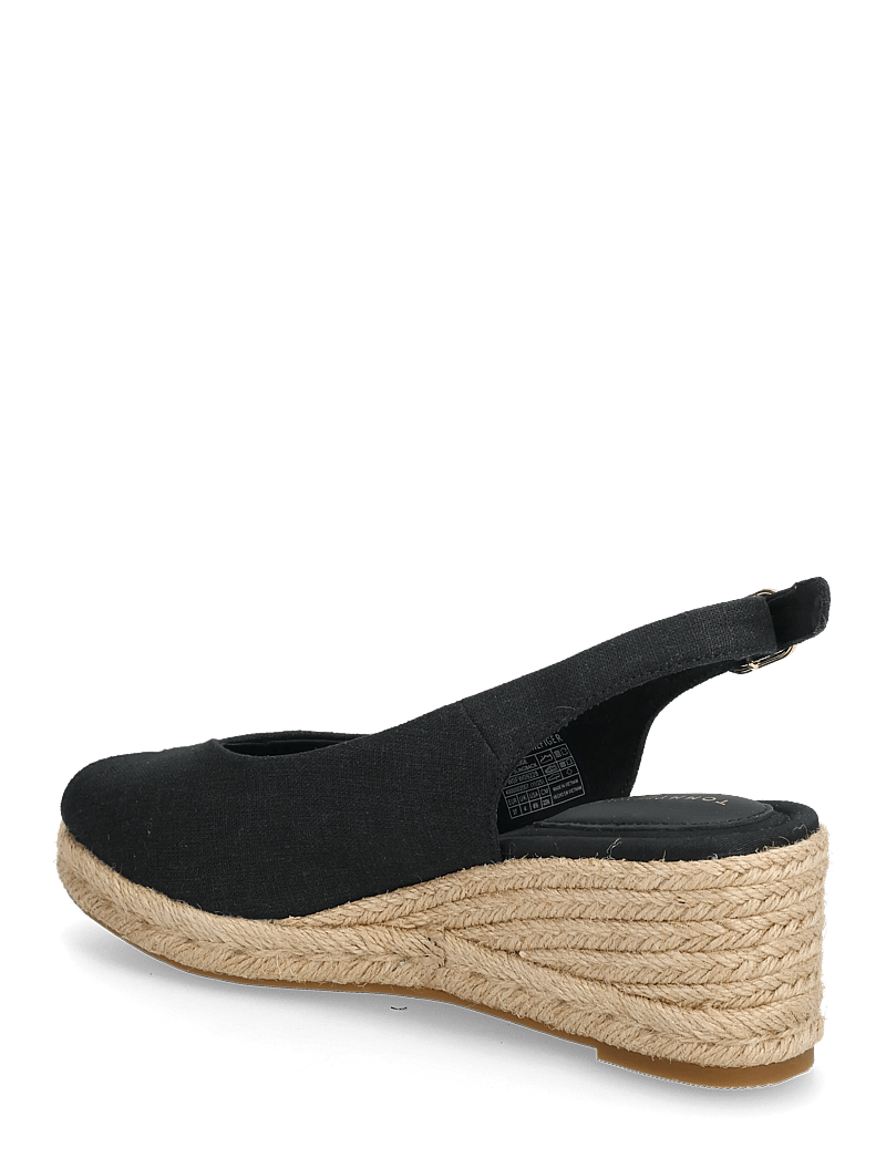 Tommy Hilfiger - MID WEDGE ESPAD SLINGBACK - kontsaga espadrillid - black - 2