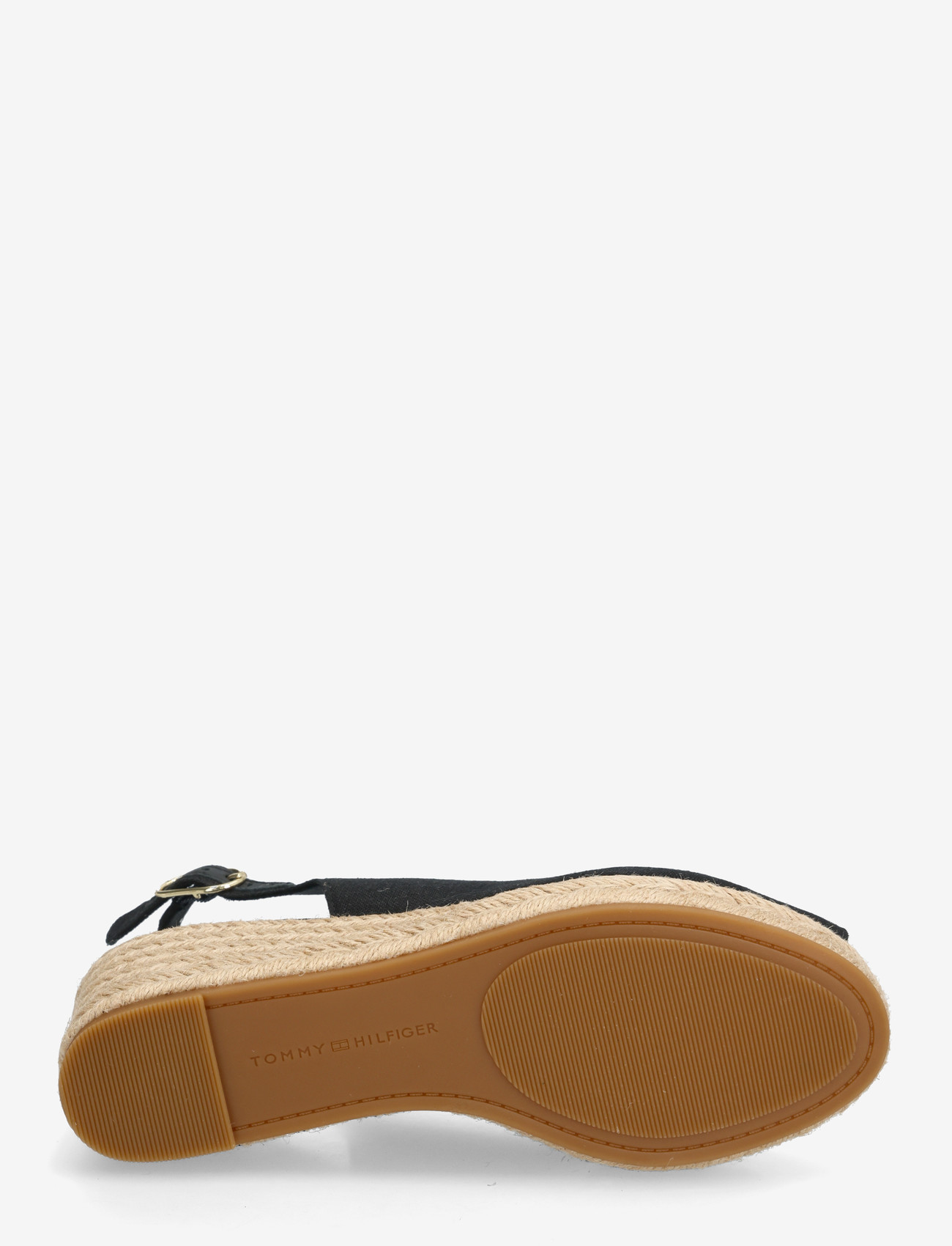 Tommy Hilfiger - MID WEDGE ESPAD SLINGBACK - kontsaga espadrillid - black - 4