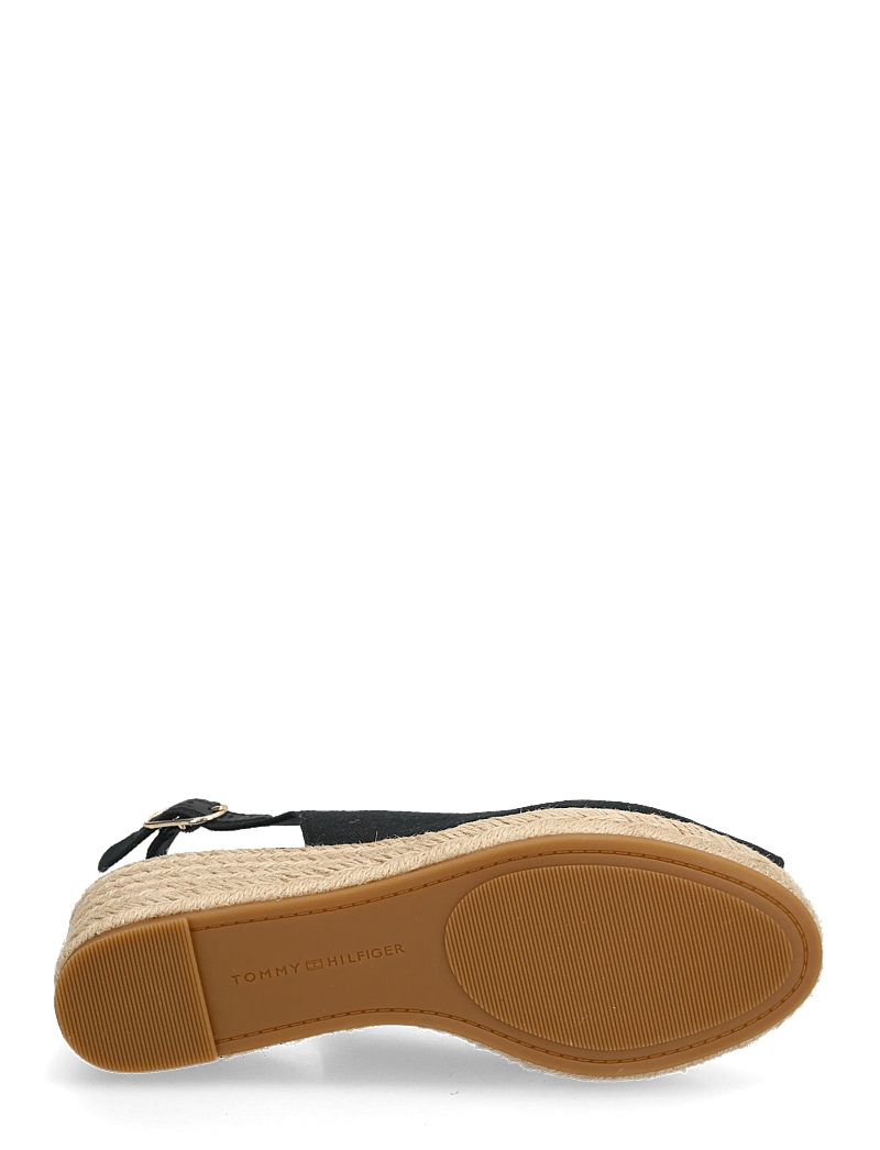 Tommy Hilfiger - MID WEDGE ESPAD SLINGBACK - kontsaga espadrillid - black - 4
