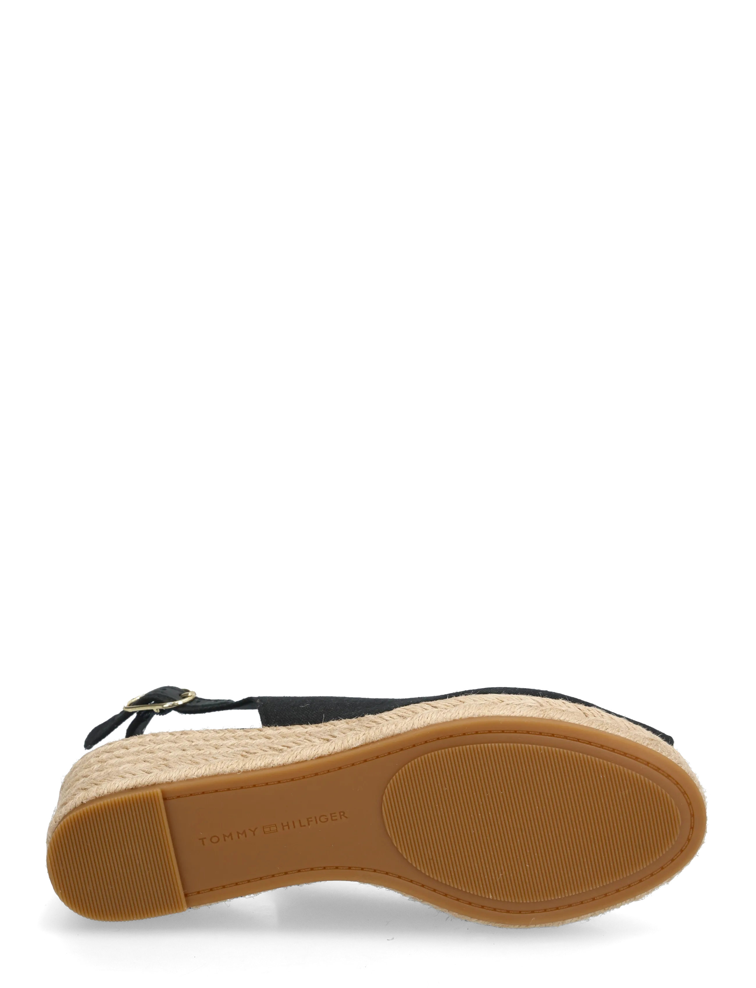 Tommy Hilfiger - MID WEDGE ESPAD SLINGBACK - espadrilles mit absatz - black - 4