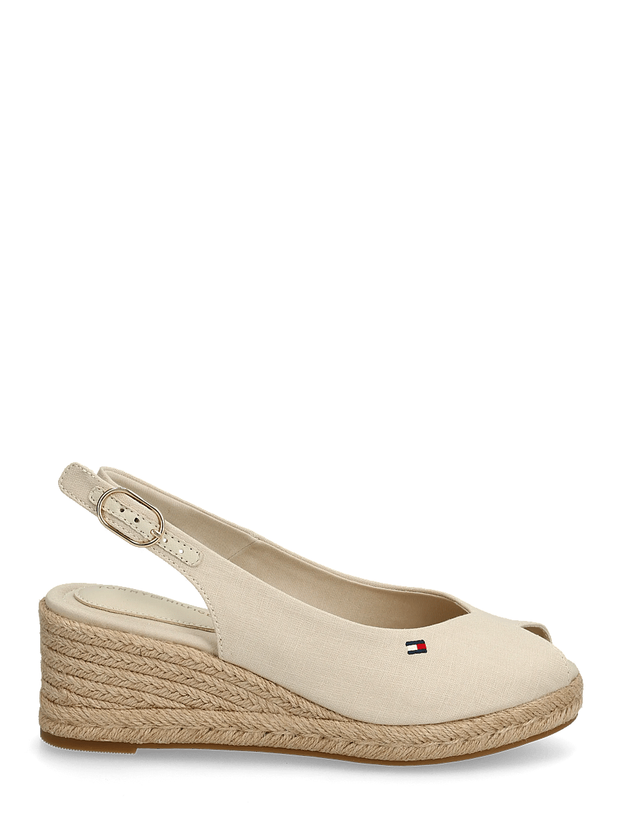 Tommy Hilfiger - MID WEDGE ESPAD SLINGBACK - espadrillur með hæl - classic beige - 1