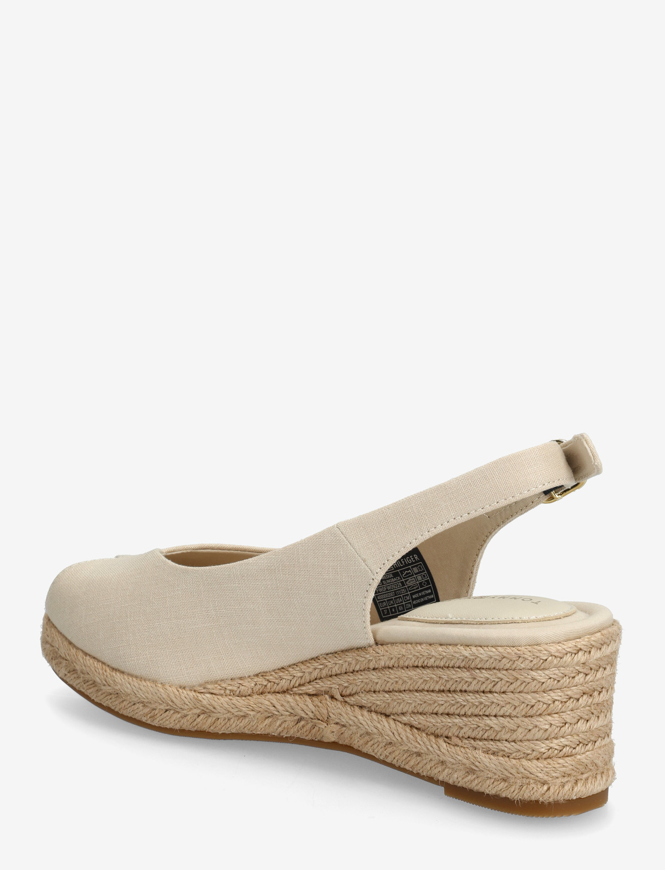 Tommy Hilfiger - MID WEDGE ESPAD SLINGBACK - højhælede espadrillos - classic beige - 2