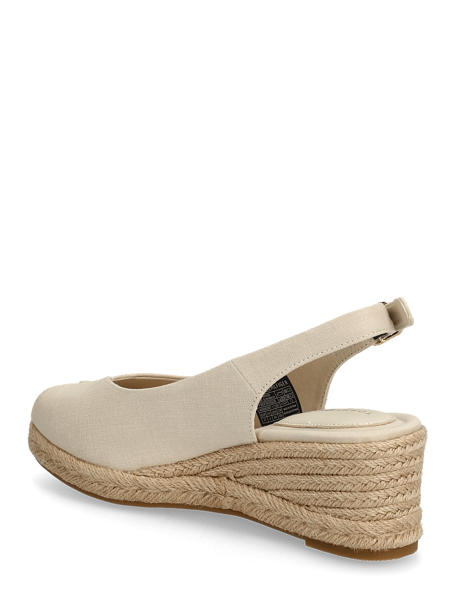 Tommy Hilfiger - MID WEDGE ESPAD SLINGBACK - espadrillur með hæl - classic beige - 2
