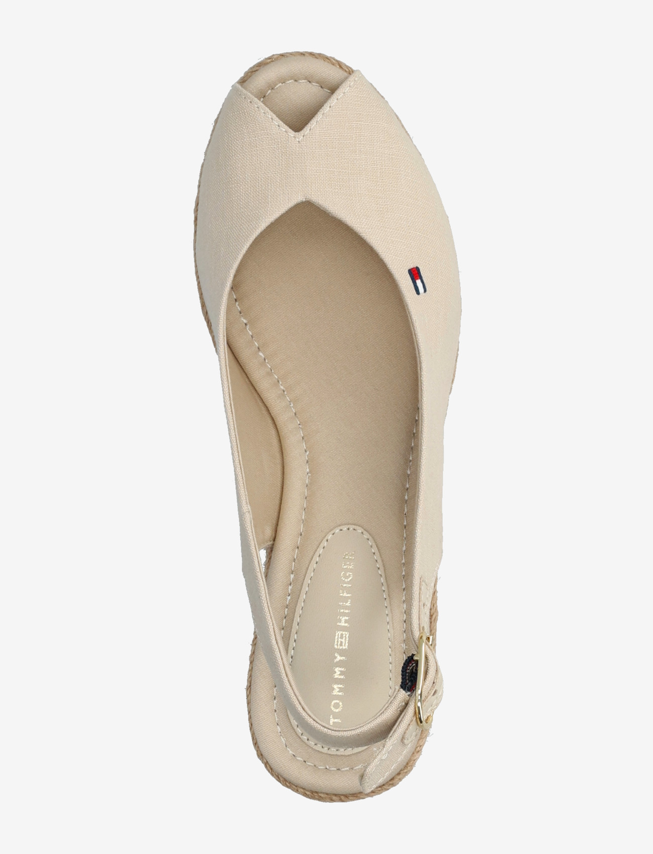 Tommy Hilfiger - MID WEDGE ESPAD SLINGBACK - højhælede espadrillos - classic beige - 3