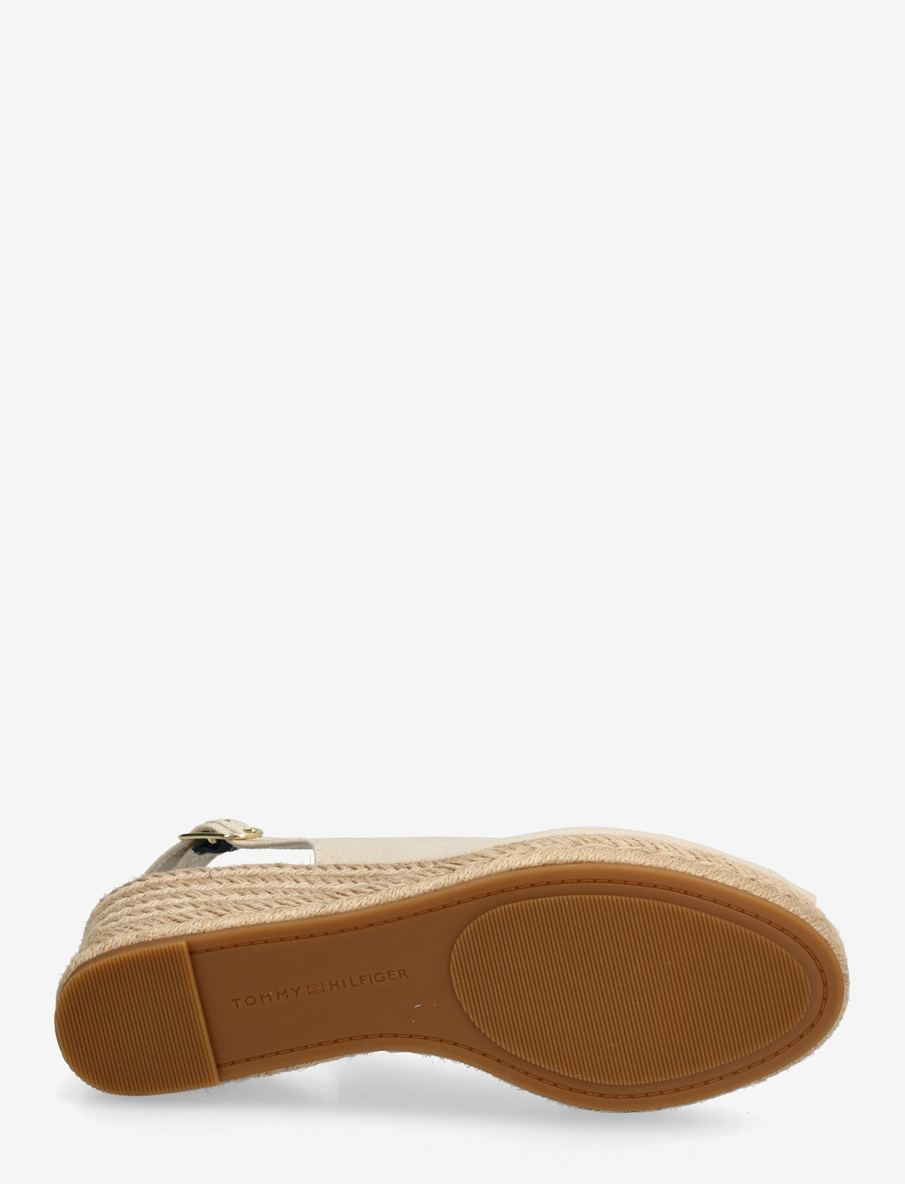 Tommy Hilfiger - MID WEDGE ESPAD SLINGBACK - højhælede espadrillos - classic beige - 4