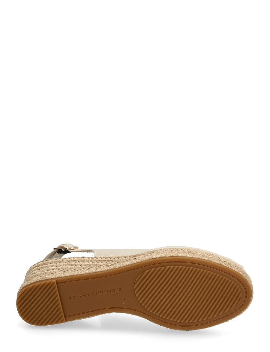 Tommy Hilfiger - MID WEDGE ESPAD SLINGBACK - espadrillur með hæl - classic beige - 4