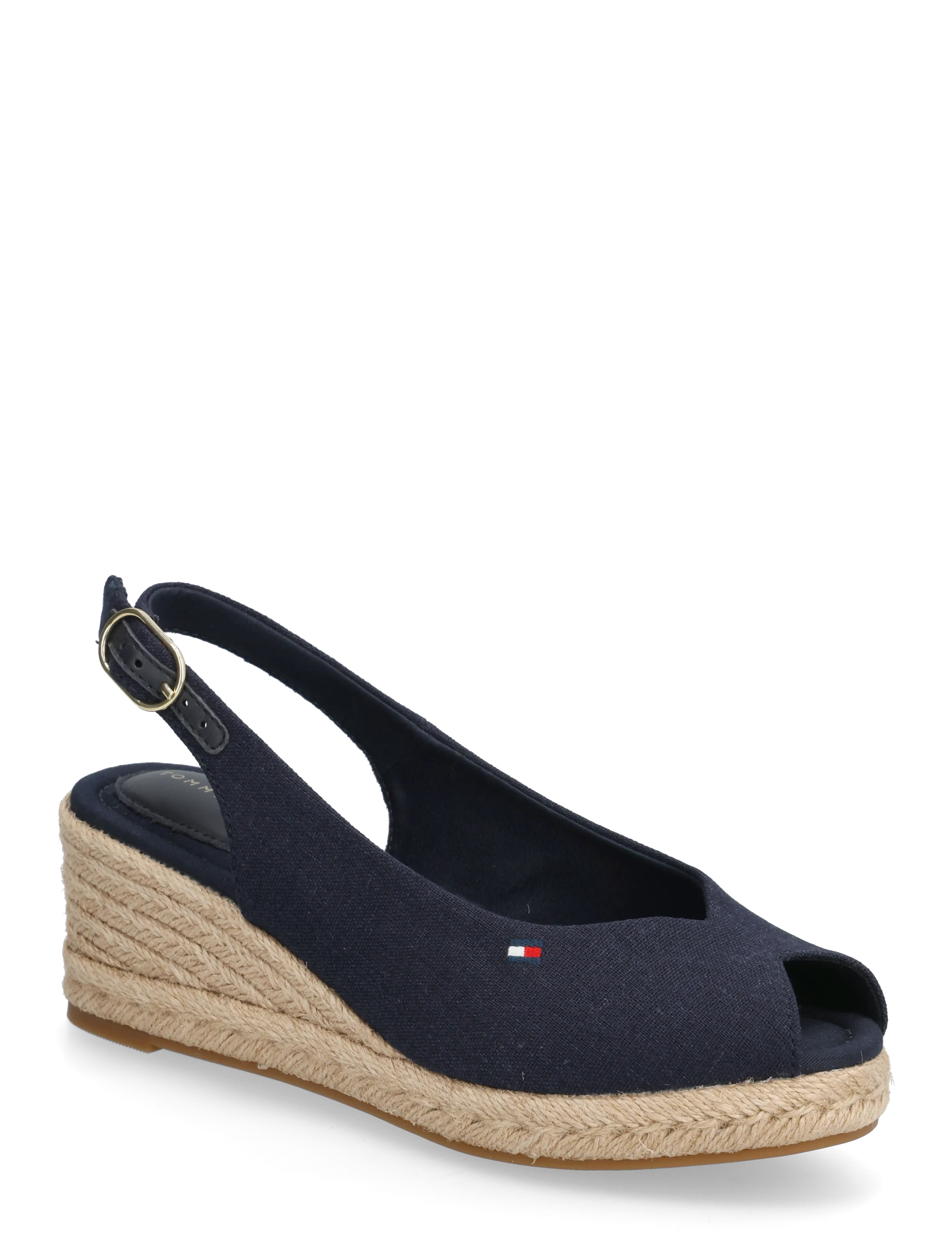 Tommy Hilfiger MID WEDGE ESPAD SLINGBACK - Kengät - SPACE BLUE / navy