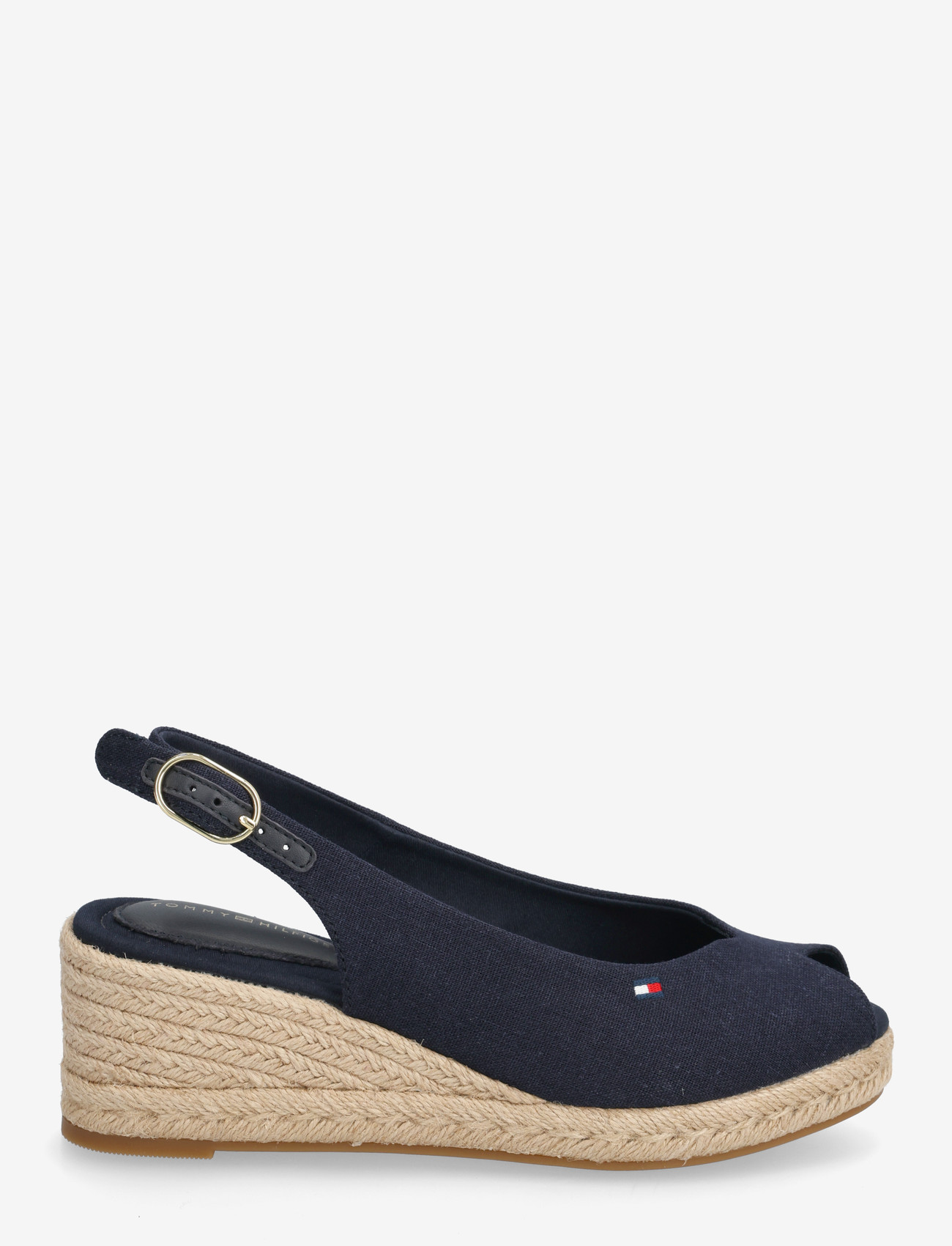 Tommy Hilfiger - MID WEDGE ESPAD SLINGBACK - espadrilles mit absatz - space blue - 1