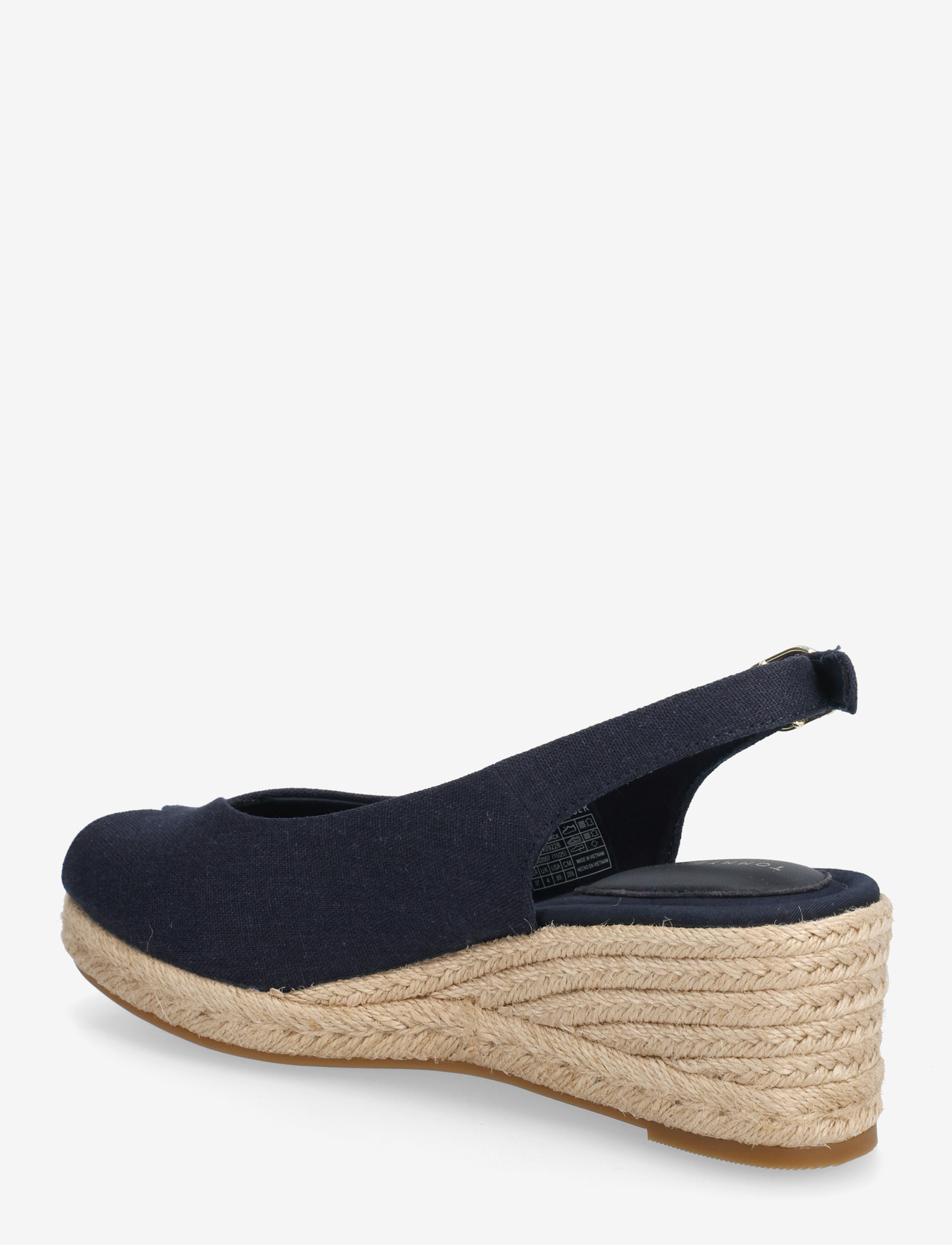 Tommy Hilfiger - MID WEDGE ESPAD SLINGBACK - espadrilles mit absatz - space blue - 2