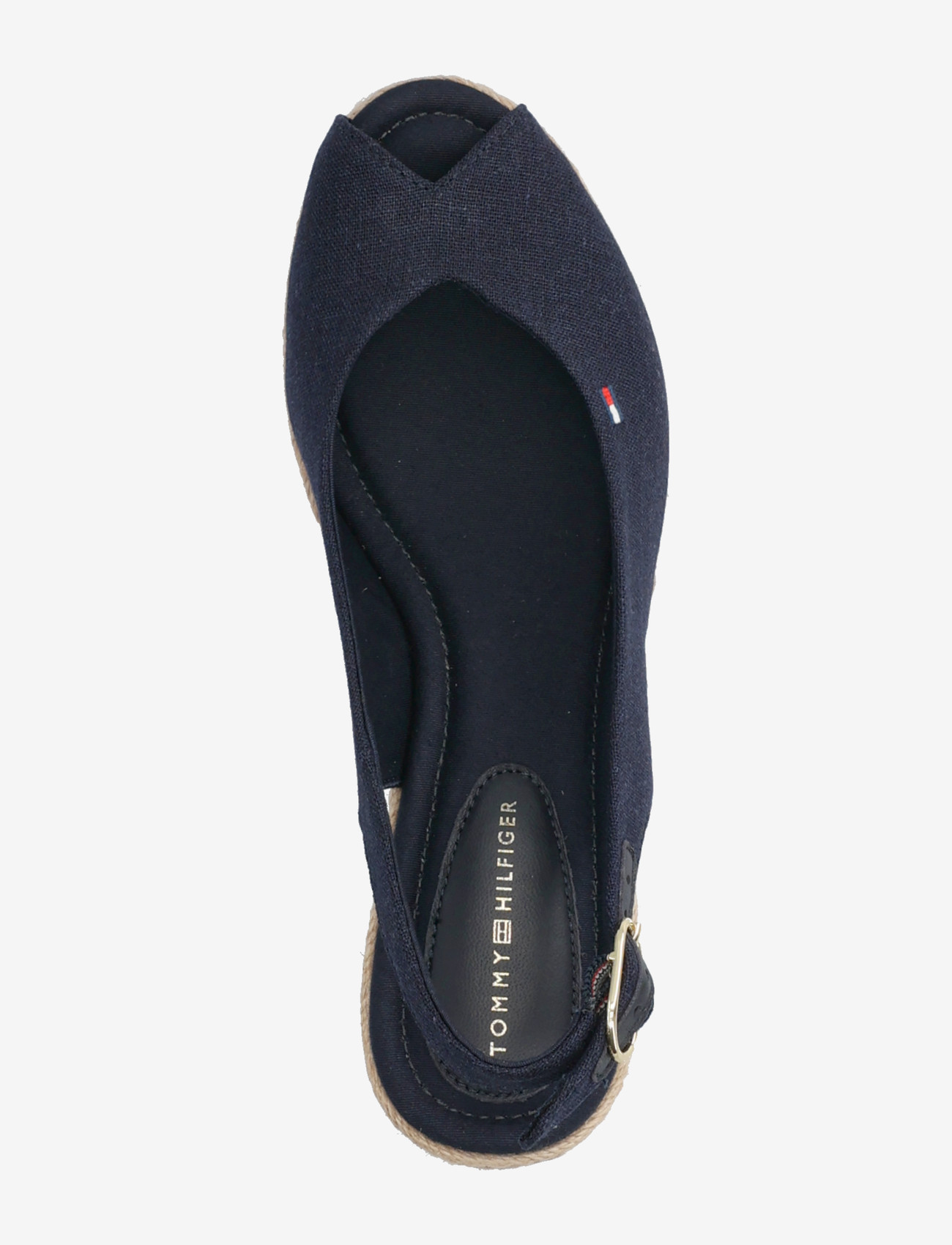 Tommy Hilfiger - MID WEDGE ESPAD SLINGBACK - espadrilles mit absatz - space blue - 3