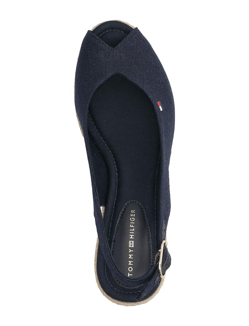 Tommy Hilfiger - MID WEDGE ESPAD SLINGBACK - espadrilles mit absatz - space blue - 3