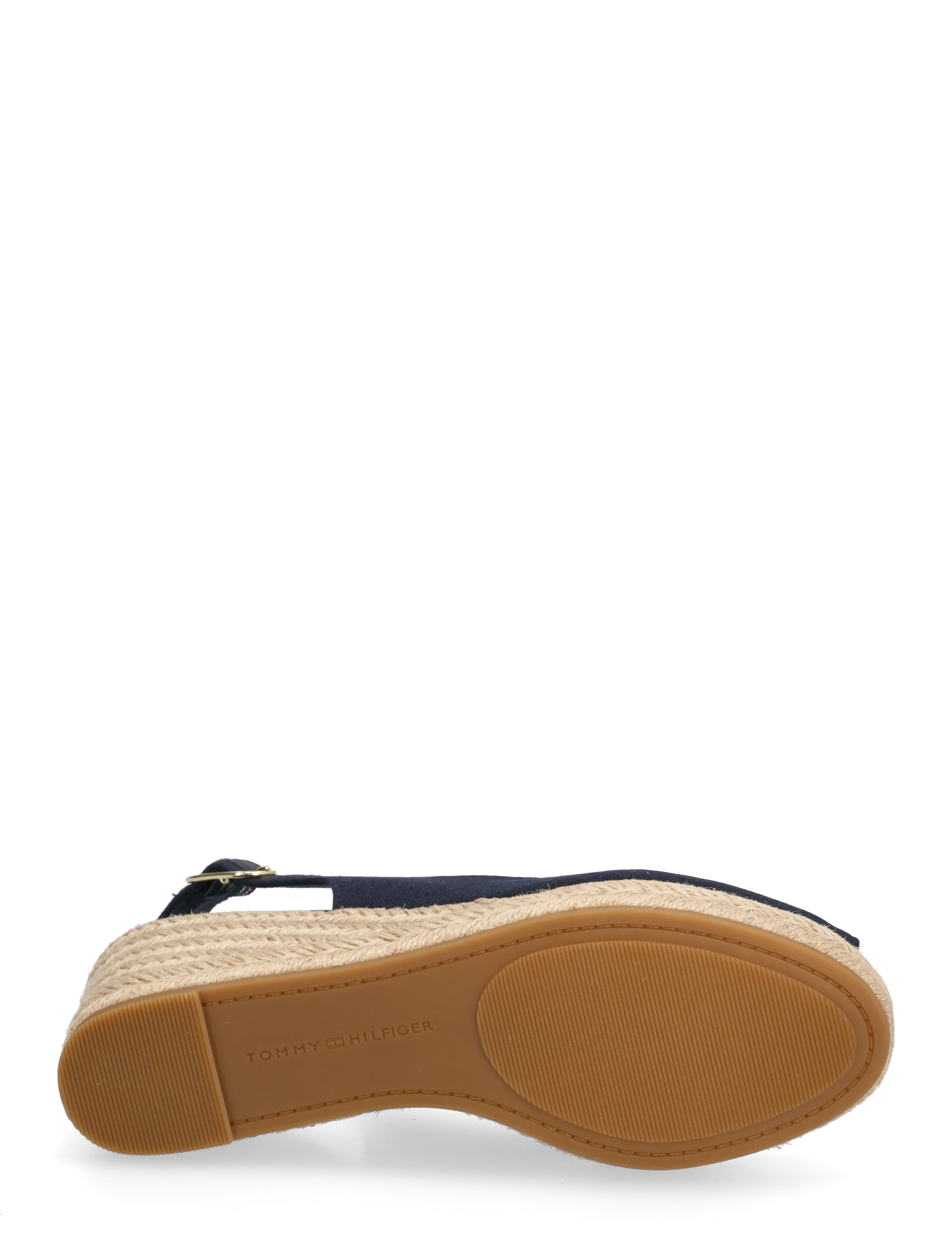 Tommy Hilfiger - MID WEDGE ESPAD SLINGBACK - højhælede espadrillos - space blue - 4