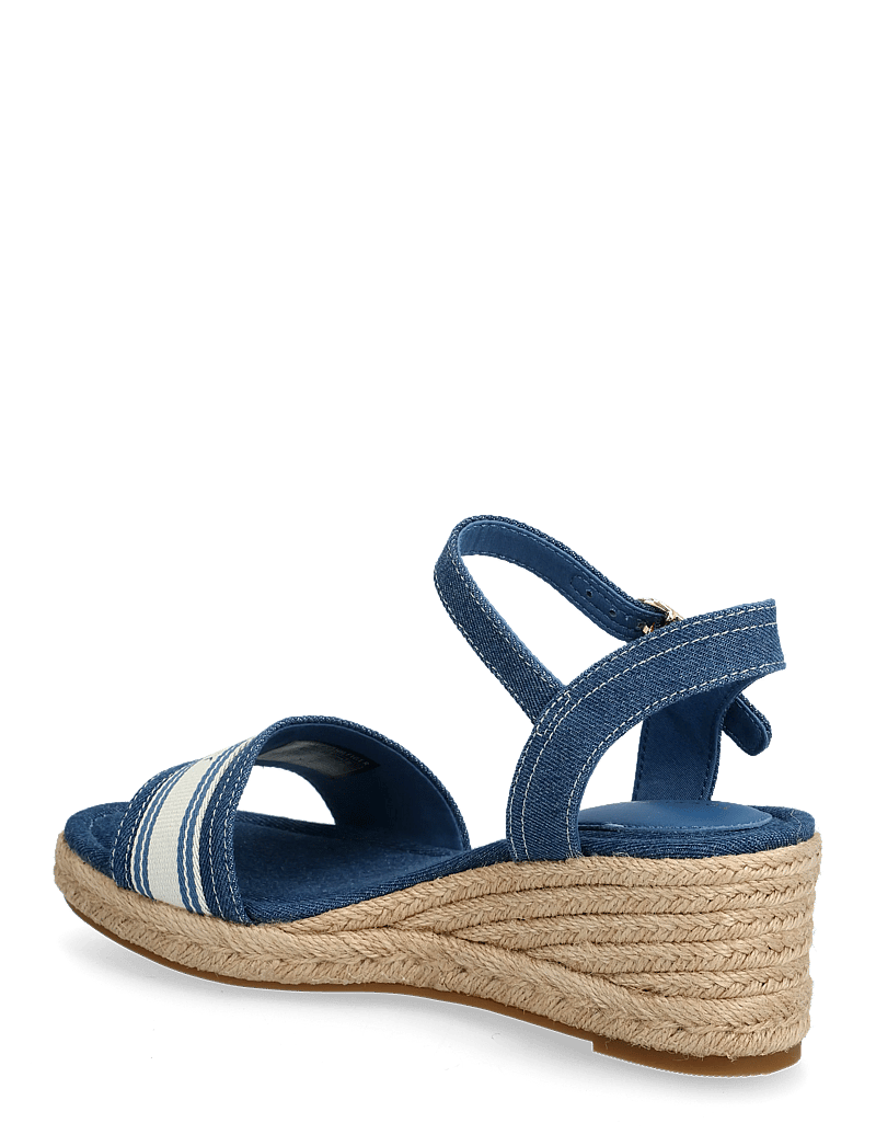 Tommy Hilfiger - MID WEDGE ESPAD WEBBING - espadrilles mit absatz - denim - 2