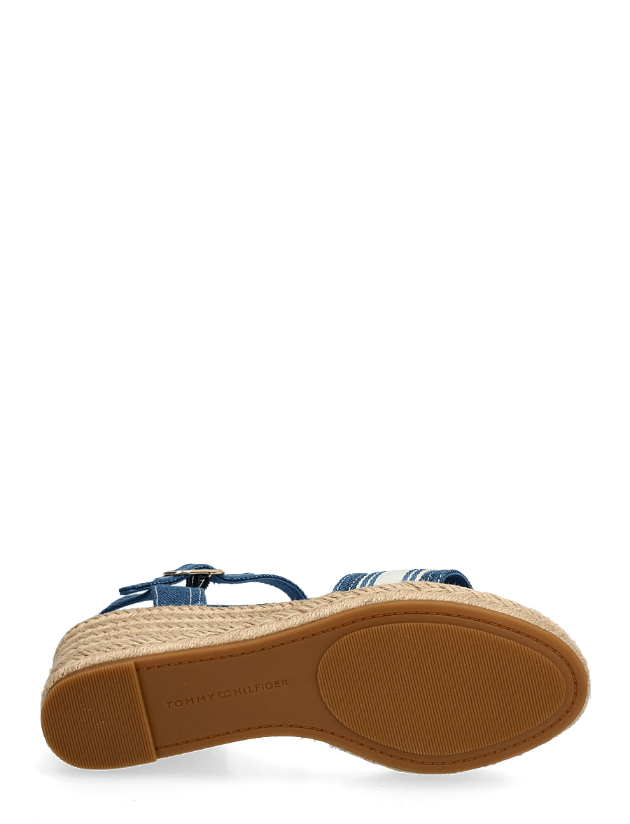 Tommy Hilfiger - MID WEDGE ESPAD WEBBING - kontsaga espadrillid - denim - 4