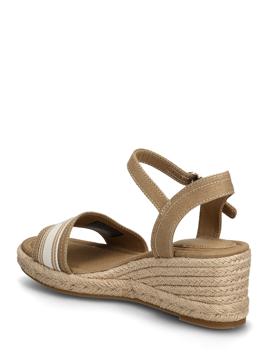 Tommy Hilfiger - MID WEDGE ESPAD WEBBING - kontsaga espadrillid - safari canvas - 2