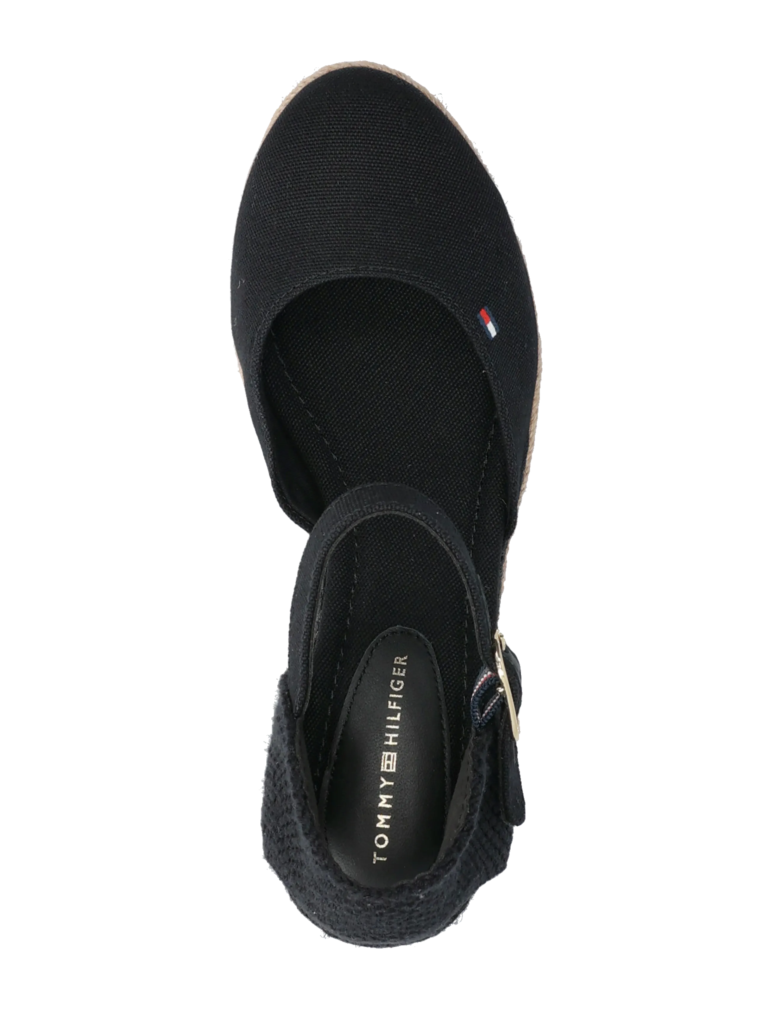 Tommy Hilfiger - MID WEDGE ESPAD CLOSED TOE - konfirmatsioon - black - 3