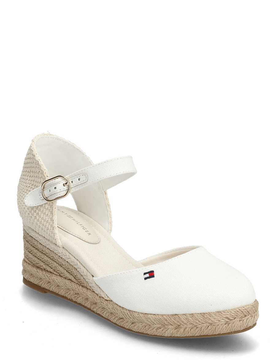 Tommy Hilfiger - MID WEDGE ESPAD CLOSED TOE - konfirmation - ecru - 0