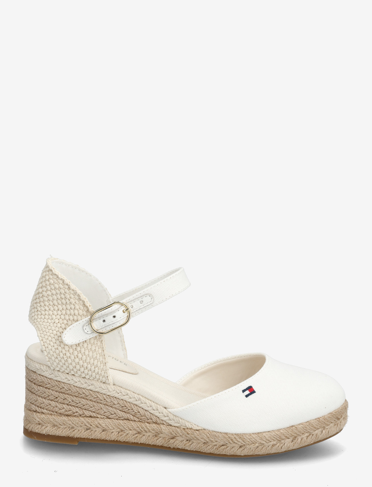 Tommy Hilfiger - MID WEDGE ESPAD CLOSED TOE - konfirmatsioon - ecru - 1